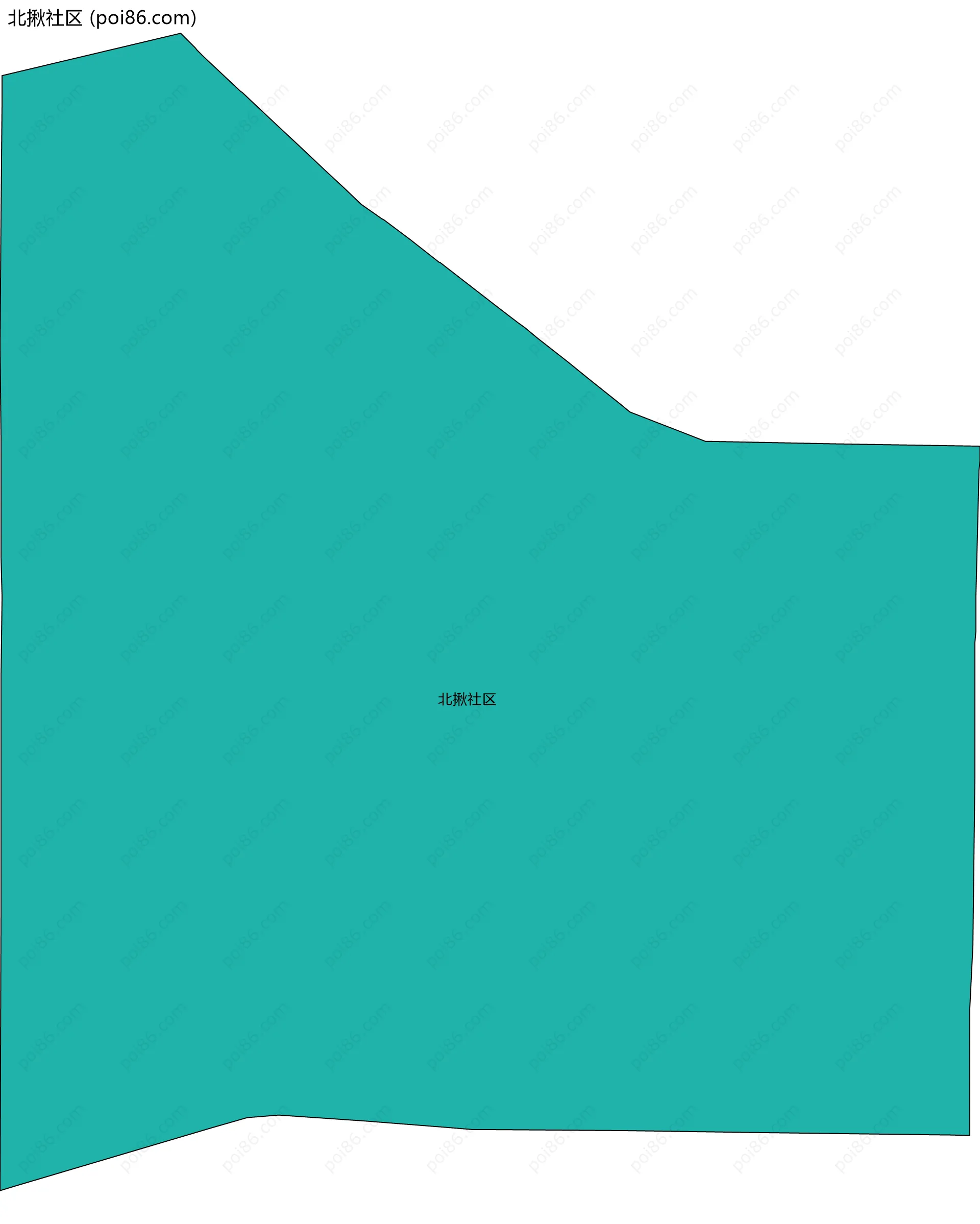 北揪社区边界地图