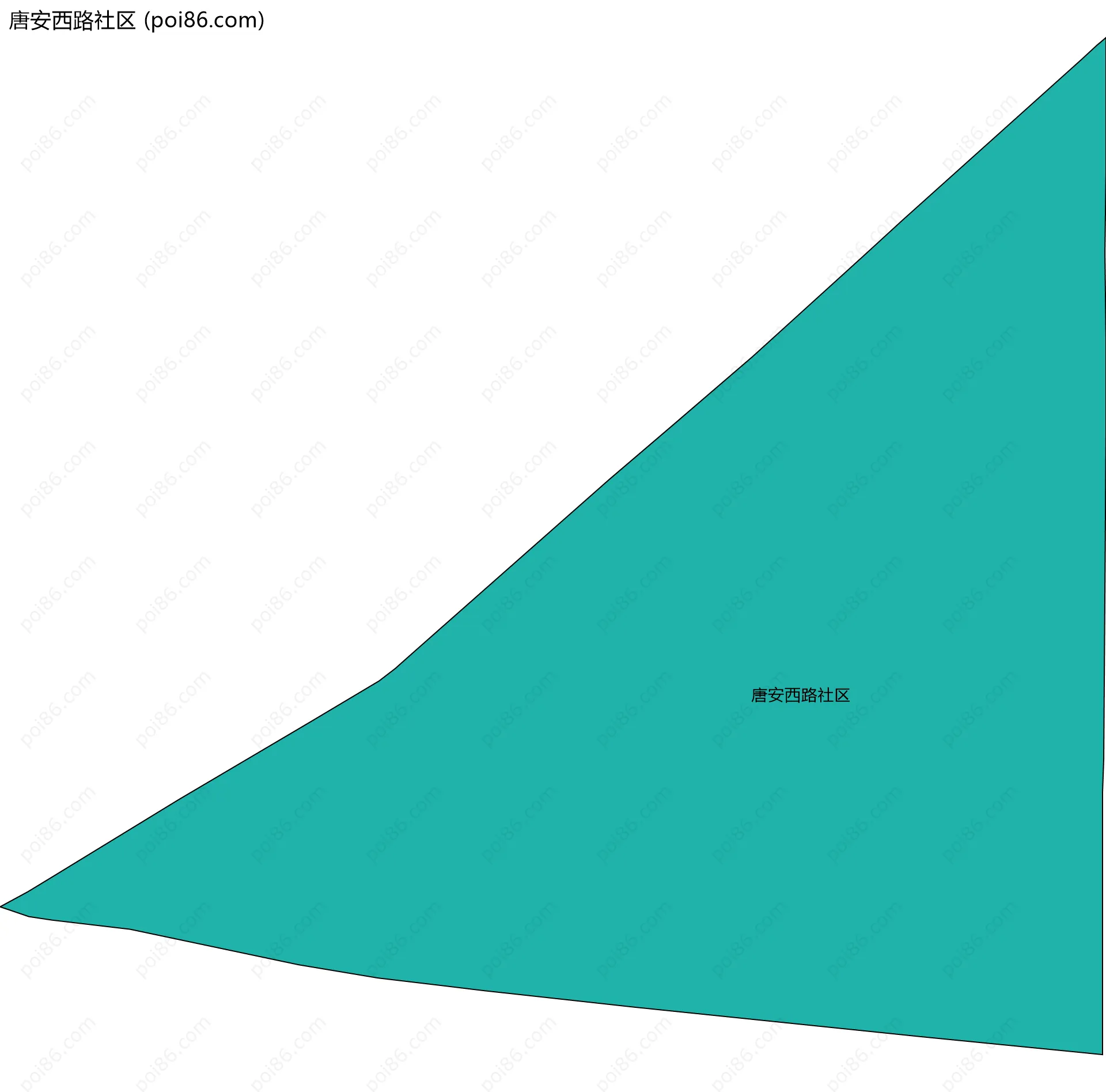 唐安西路社区边界地图