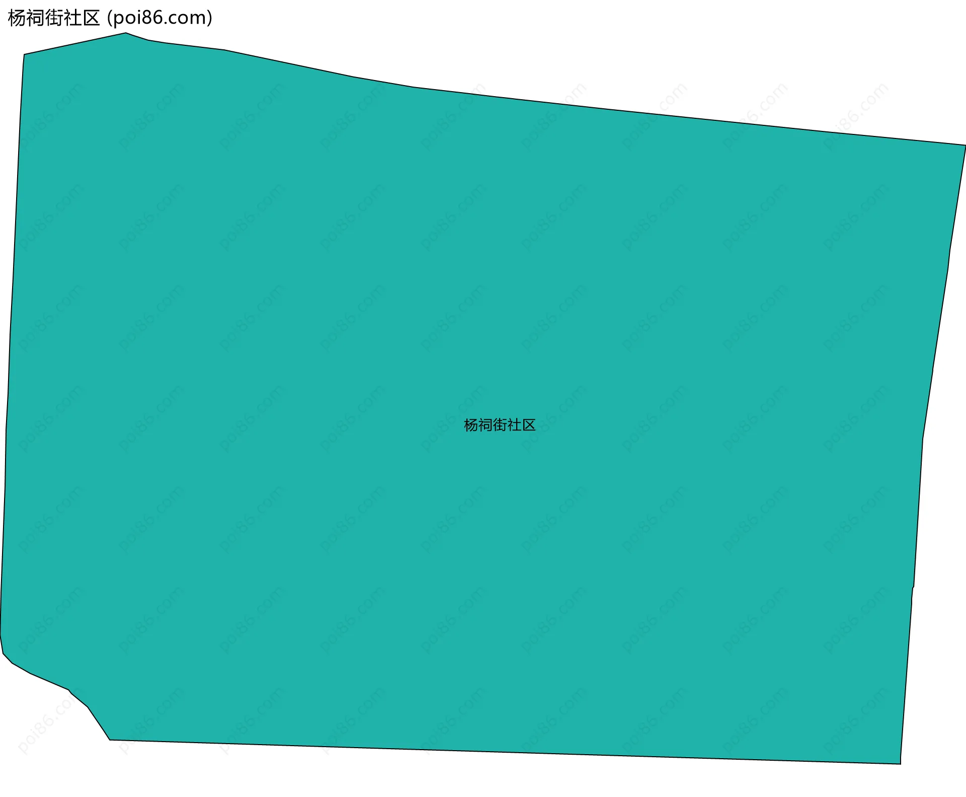 杨祠街社区边界地图