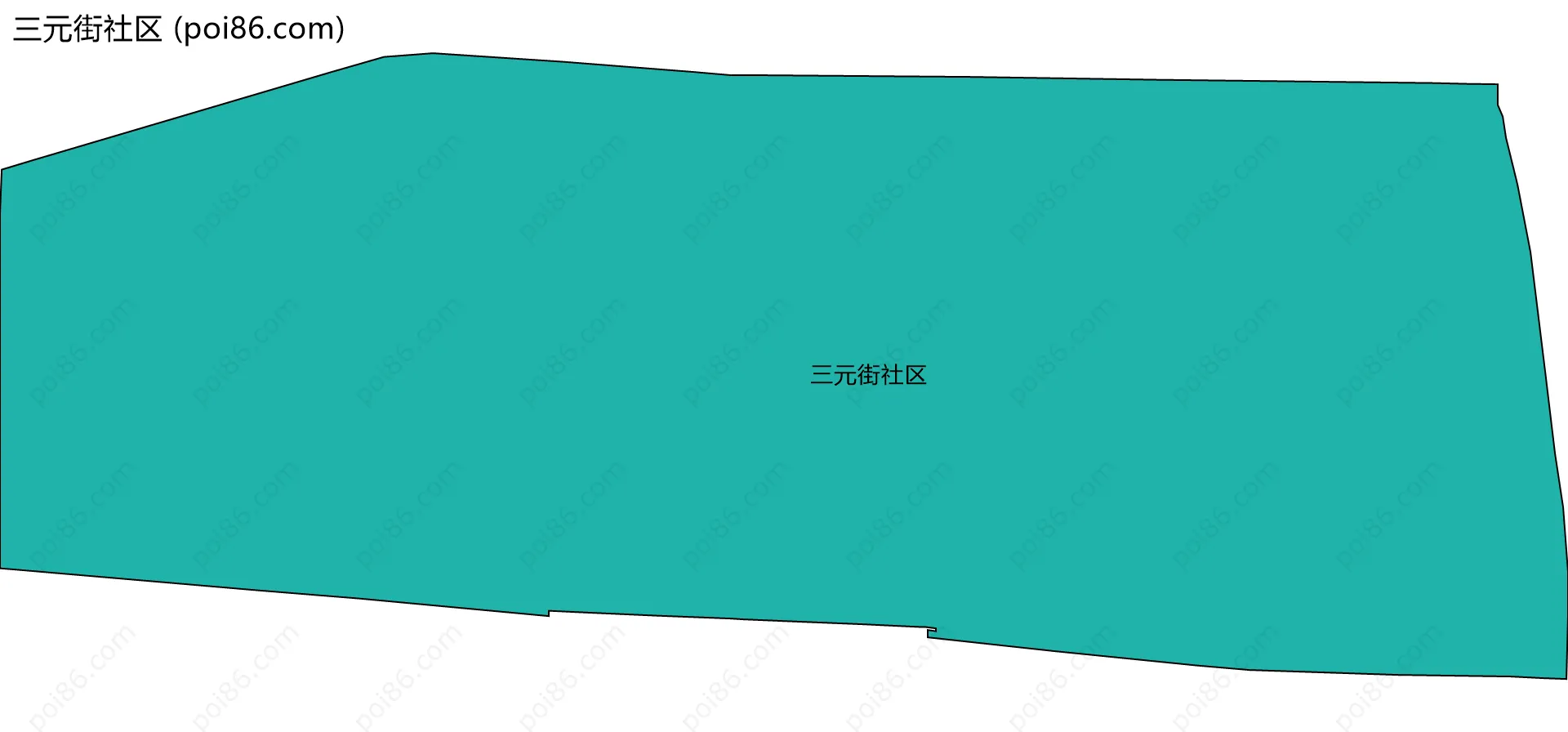 三元街社区边界地图