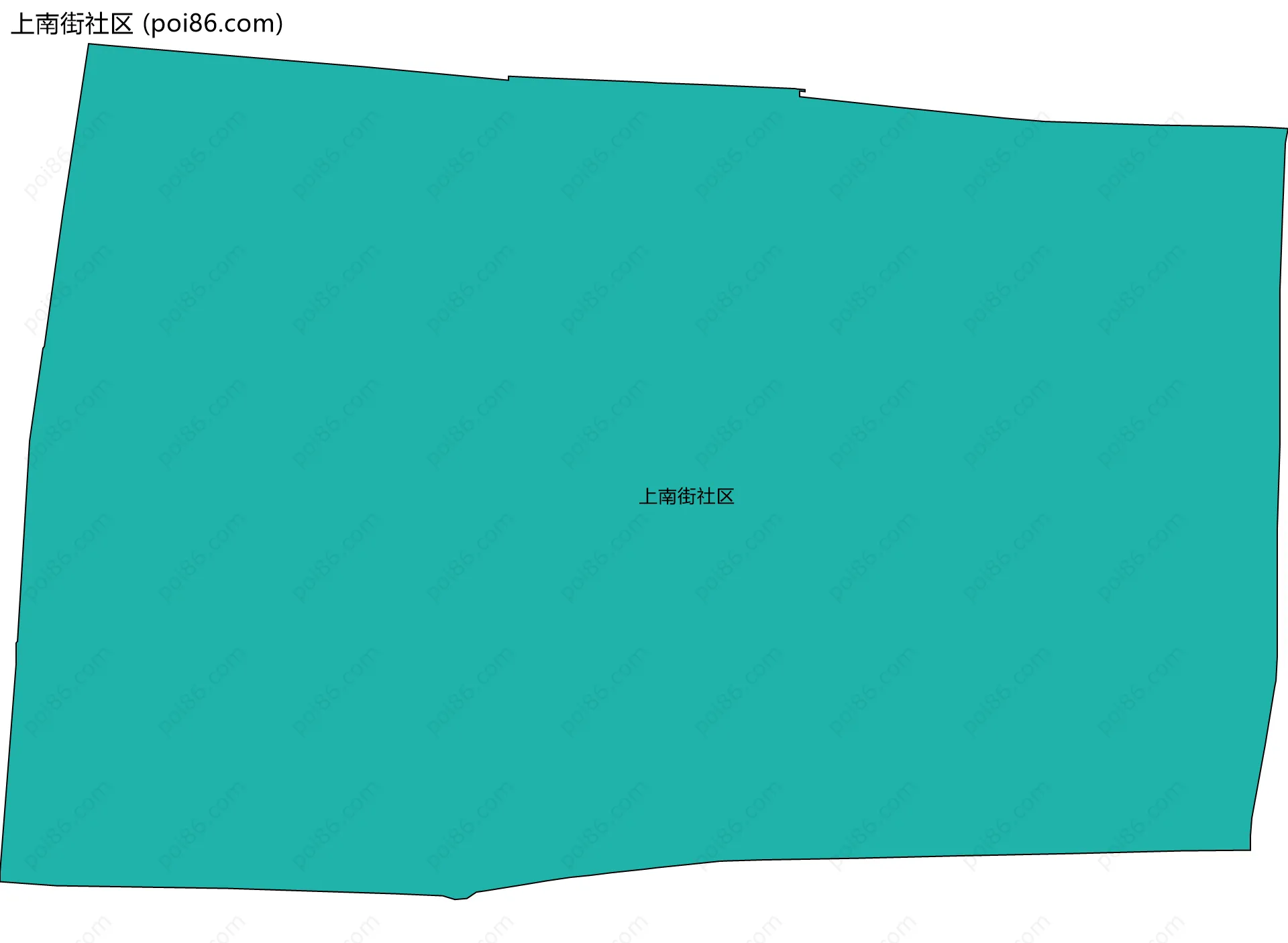 上南街社区边界地图