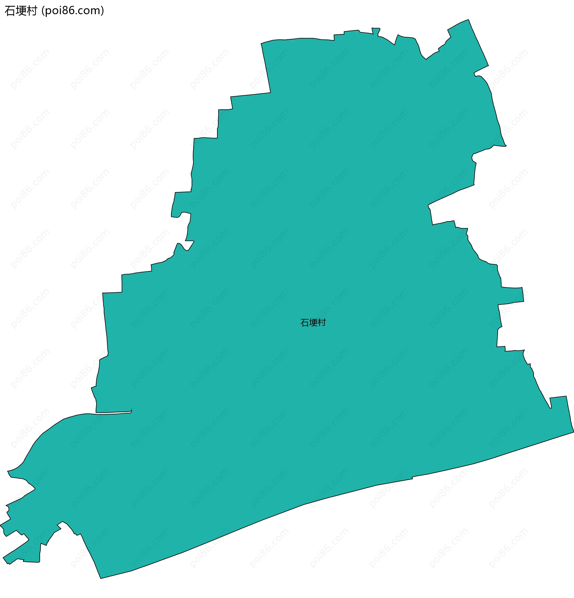 石埂村边界地图