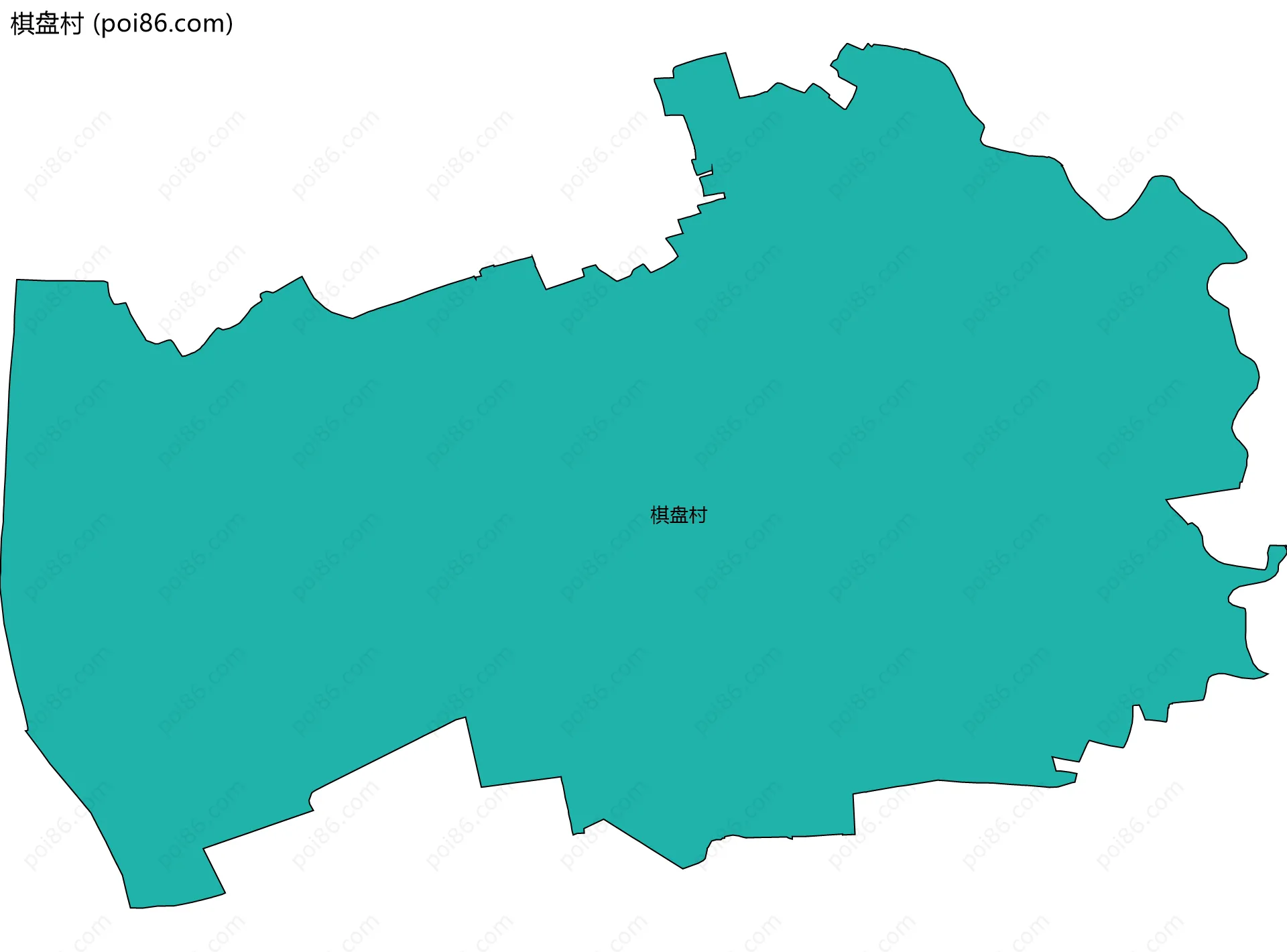 棋盘村边界地图