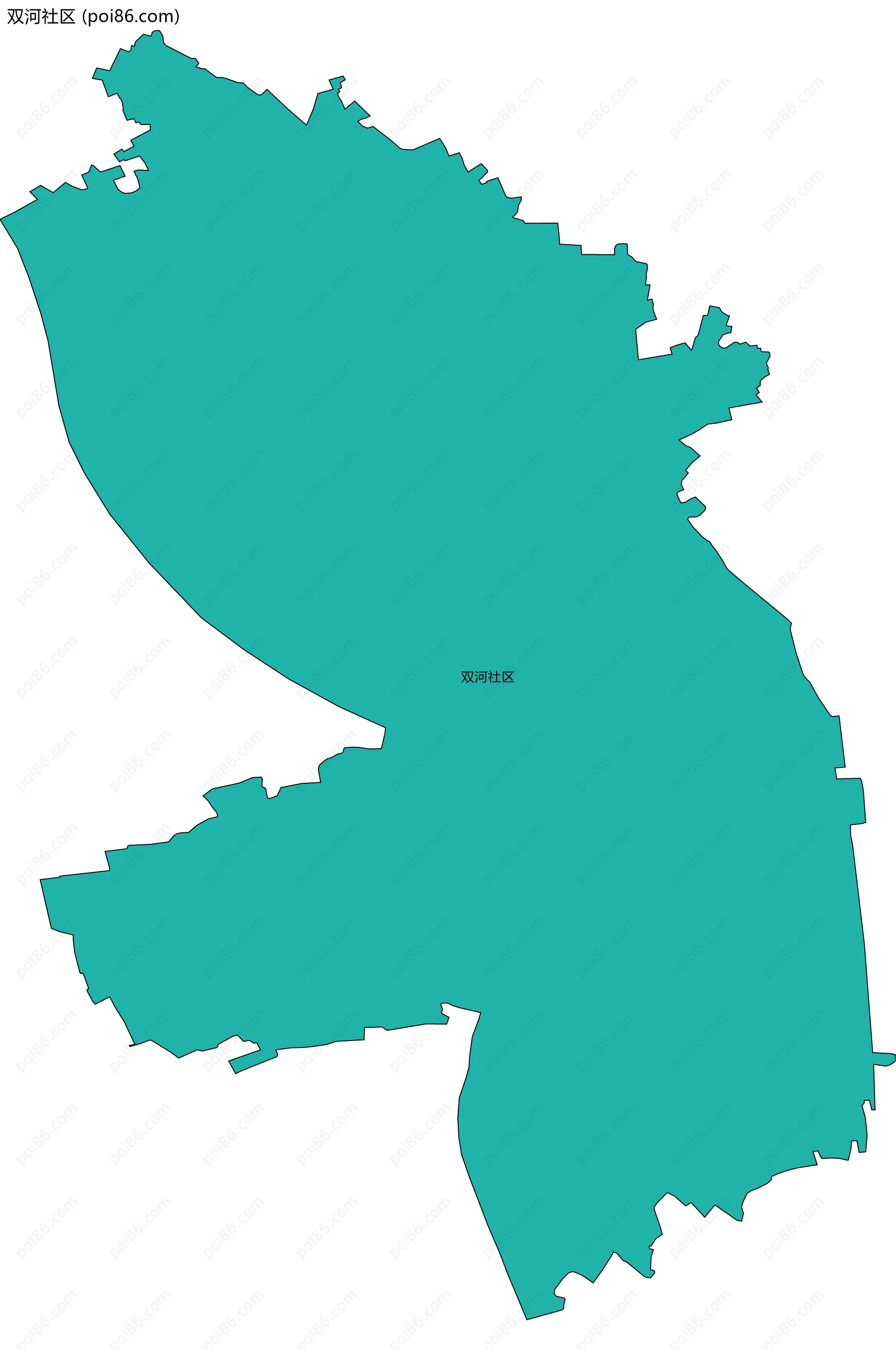 双河社区边界地图