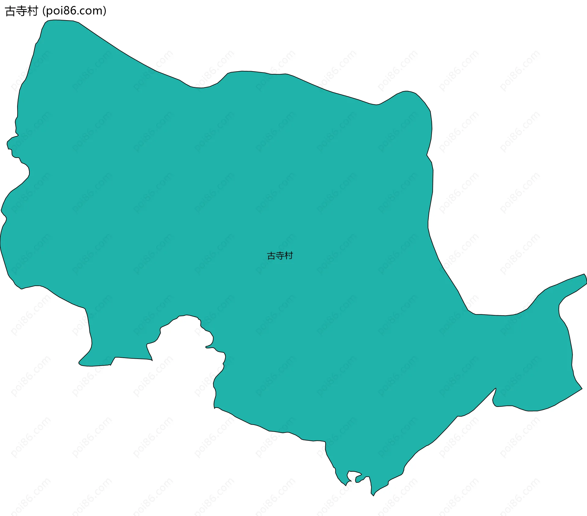 古寺村边界地图