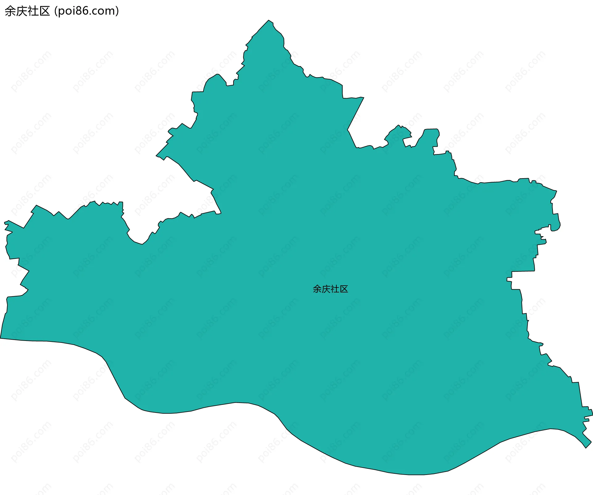余庆社区边界地图