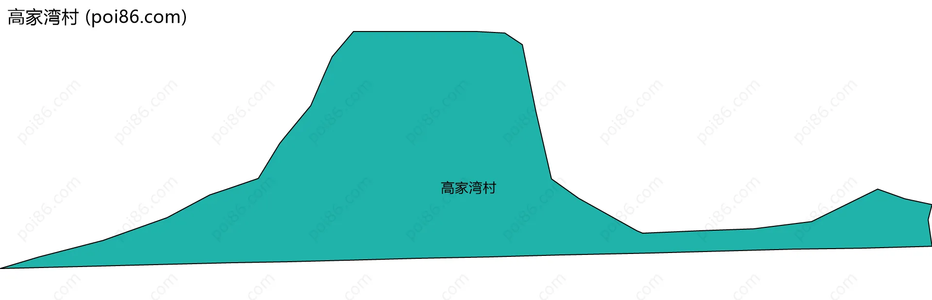 高家湾村边界地图