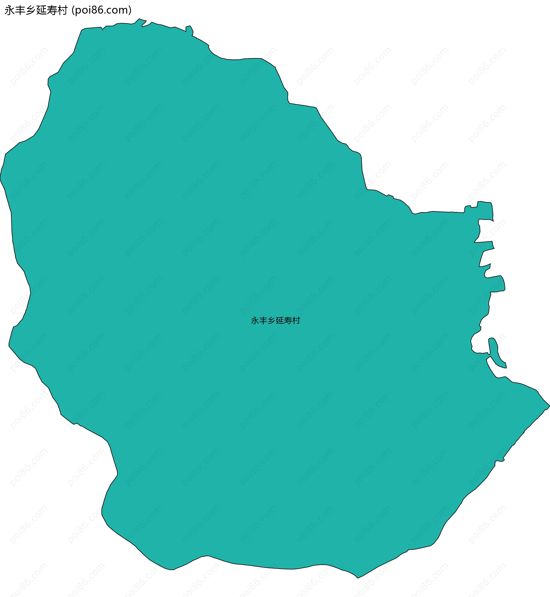 永丰乡延寿村边界地图