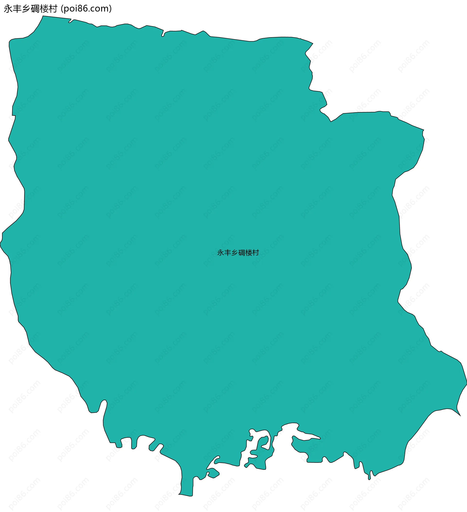 永丰乡碉楼村边界地图