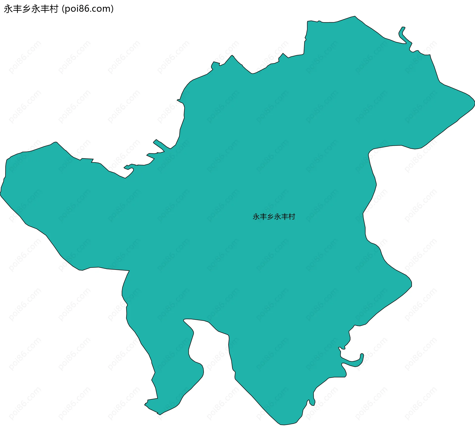 永丰乡永丰村边界地图