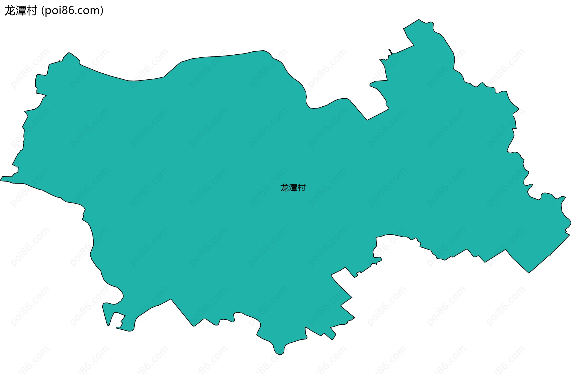 龙潭村边界地图