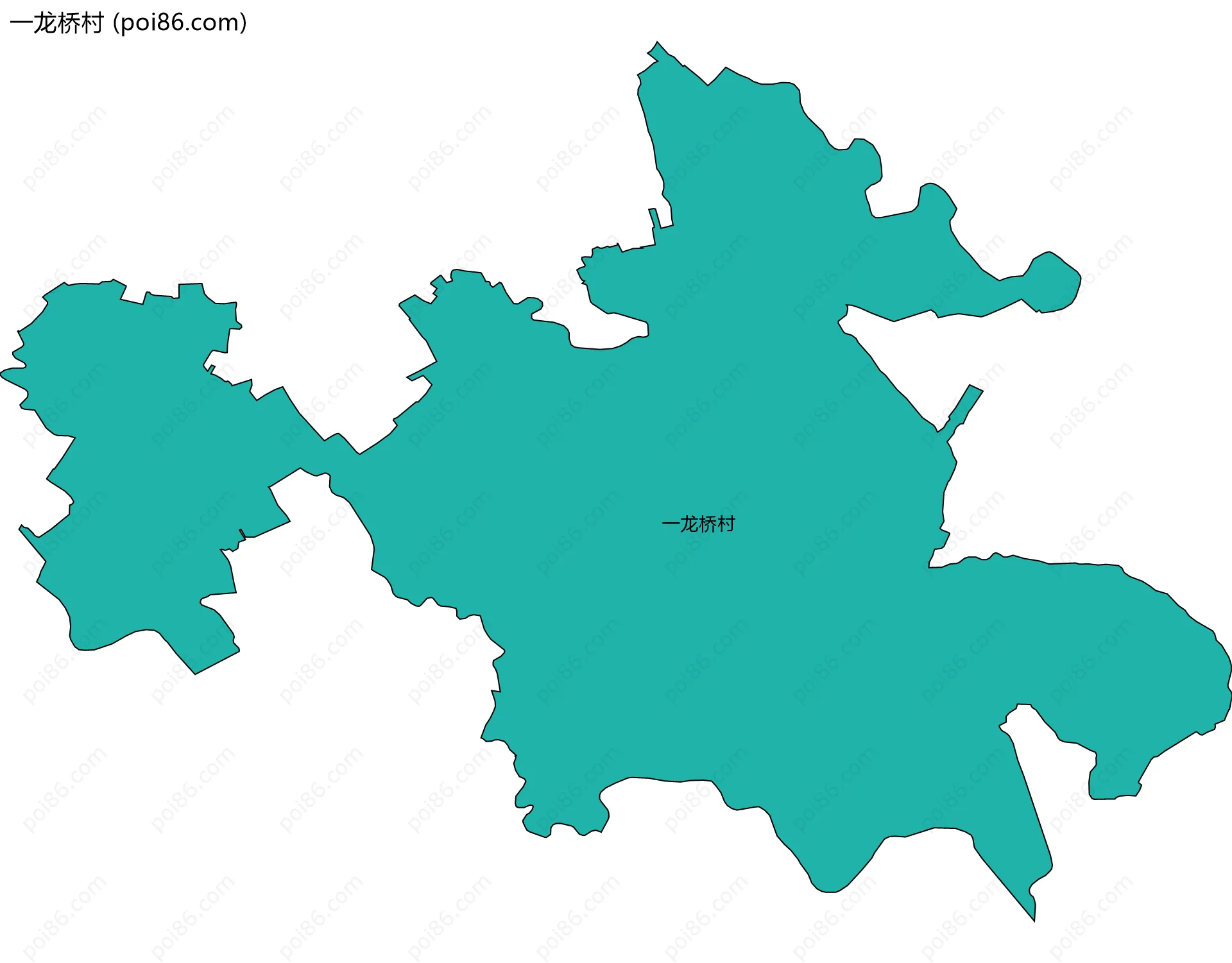 一龙桥村边界地图