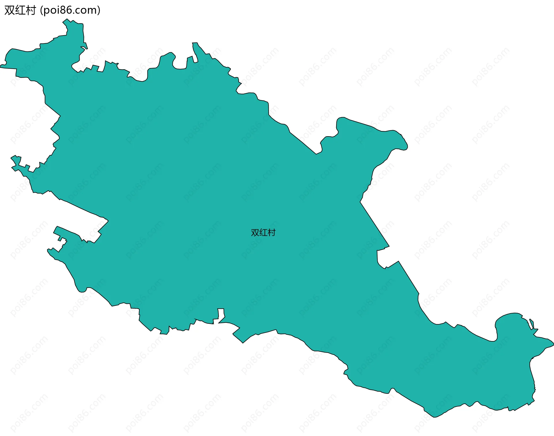 双红村边界地图