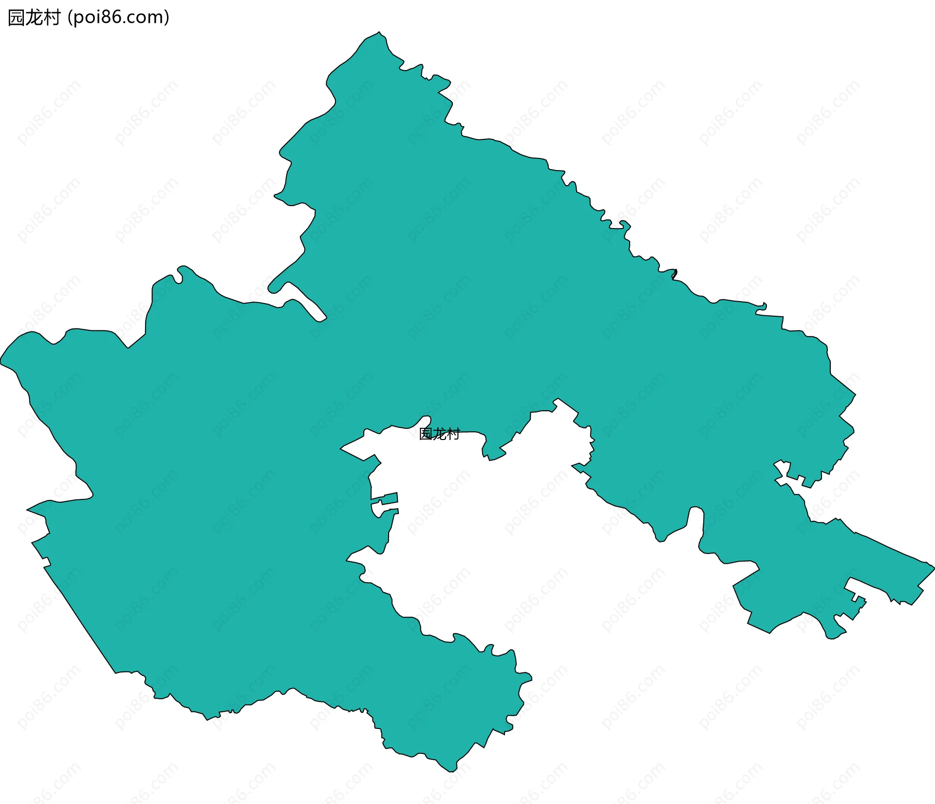 园龙村边界地图