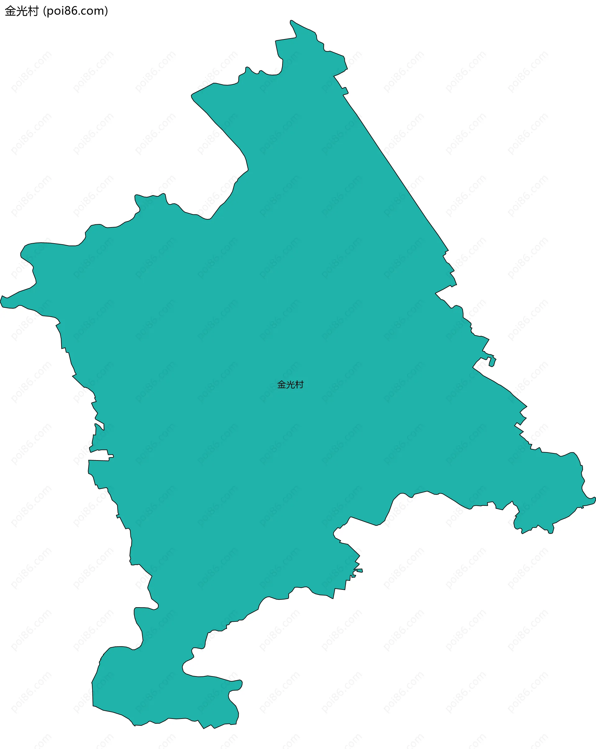 金光村边界地图