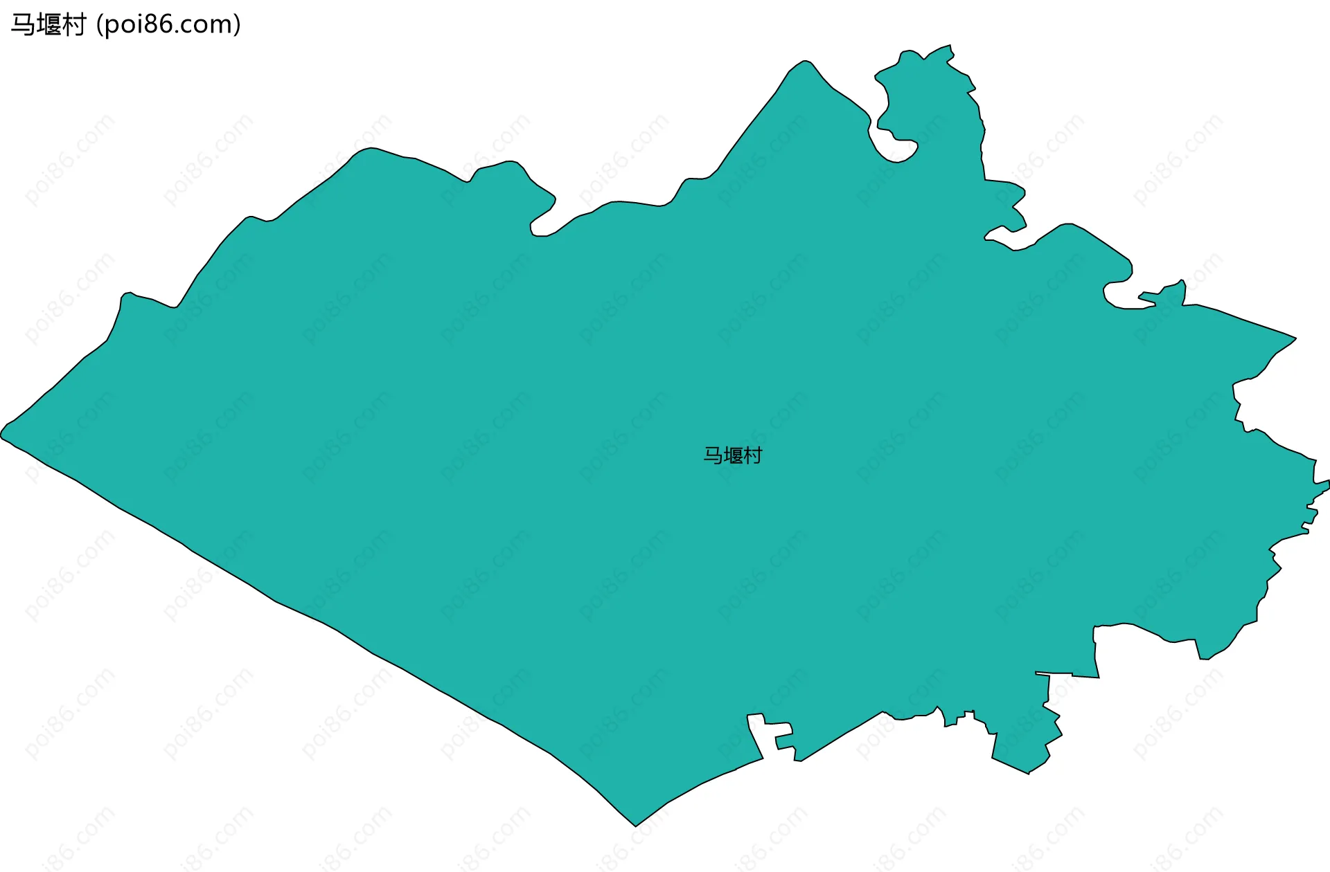 马堰村边界地图