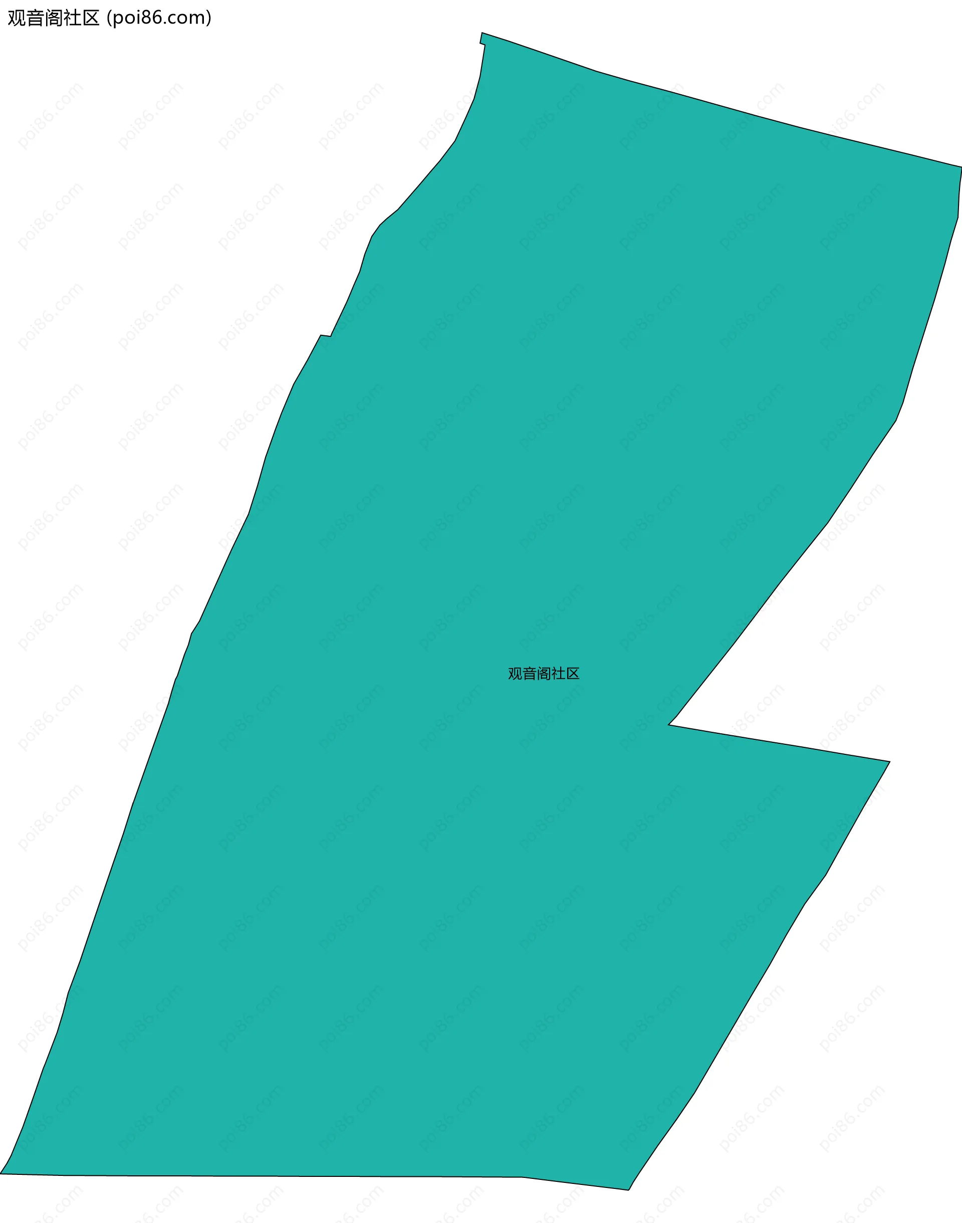 观音阁社区边界地图