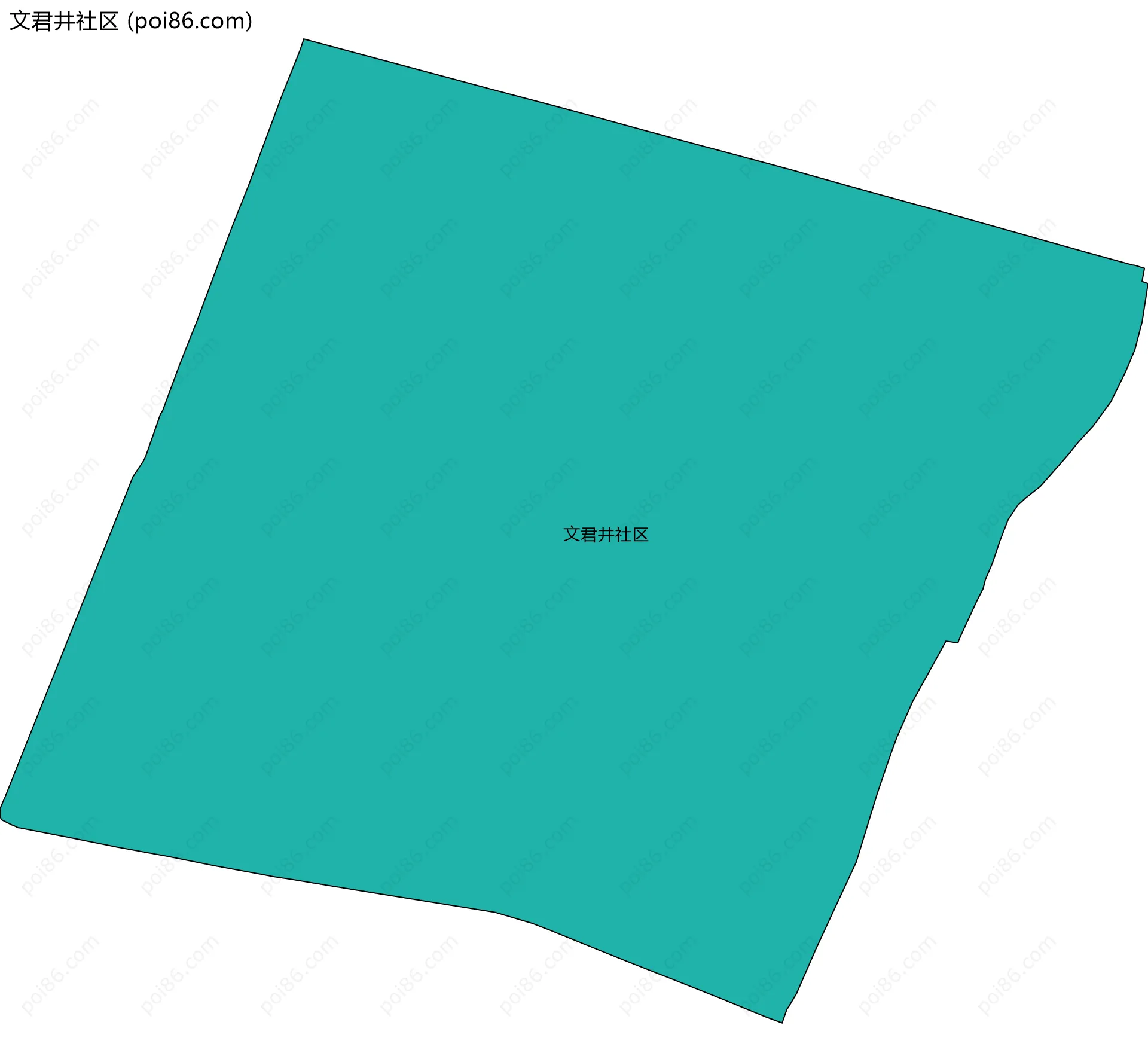 文君井社区边界地图