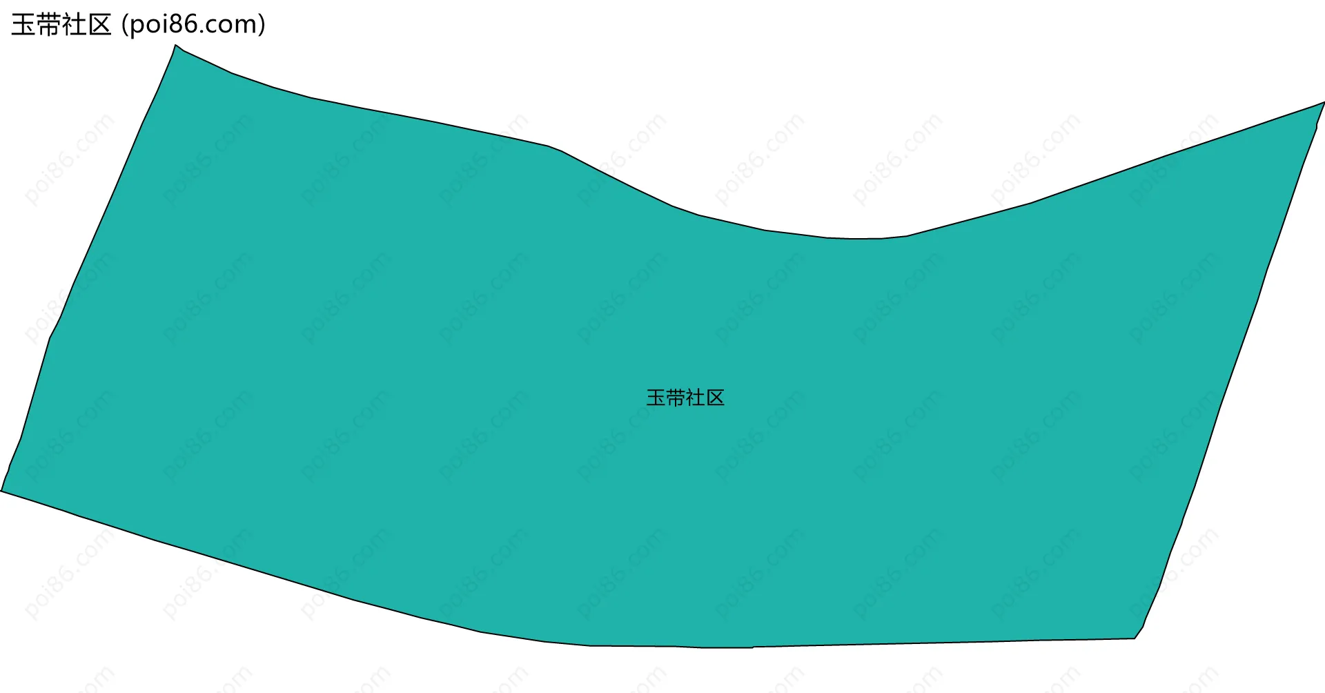玉带社区边界地图