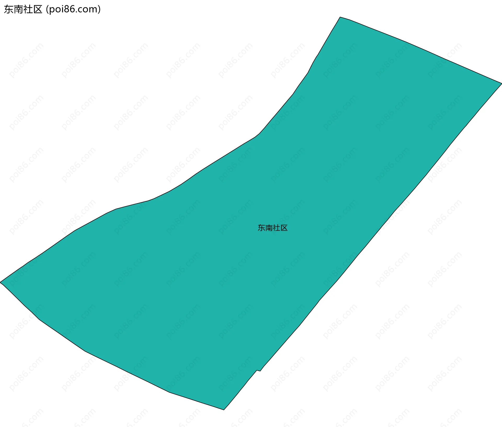 东南社区边界地图