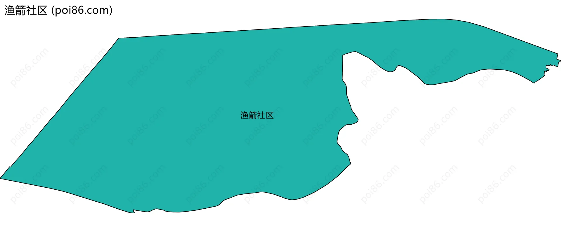 渔箭社区边界地图