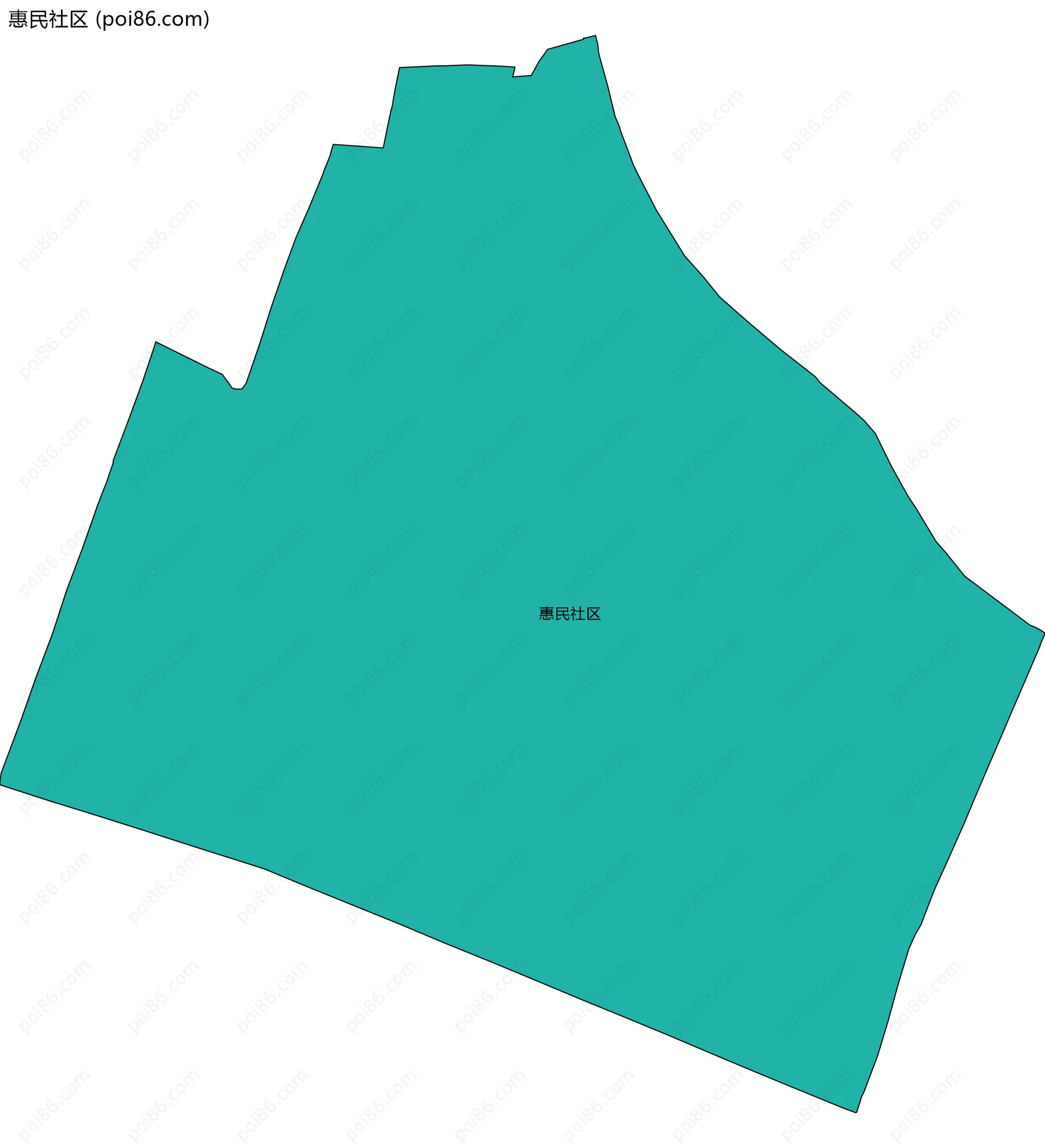 惠民社区边界地图