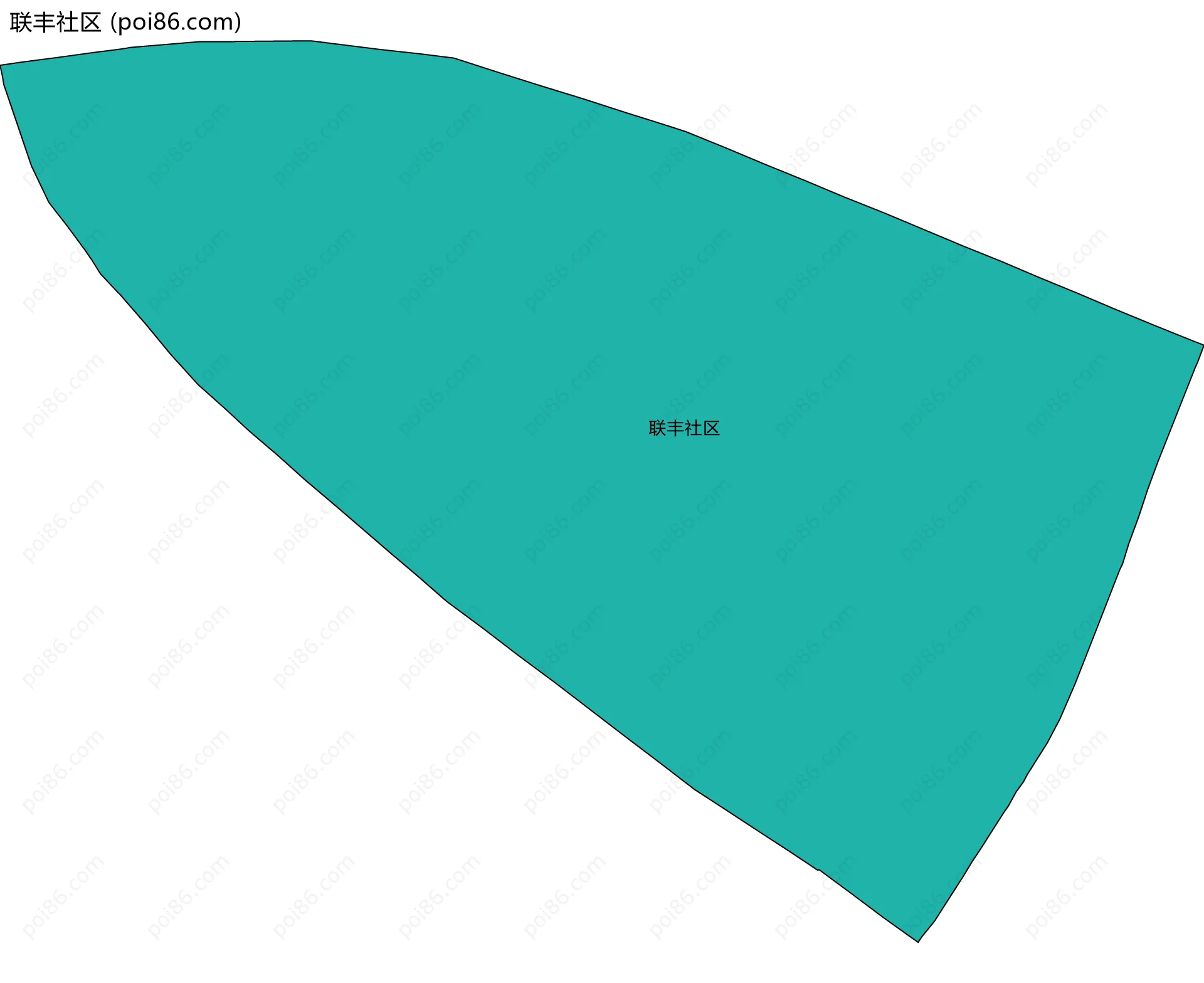 联丰社区边界地图