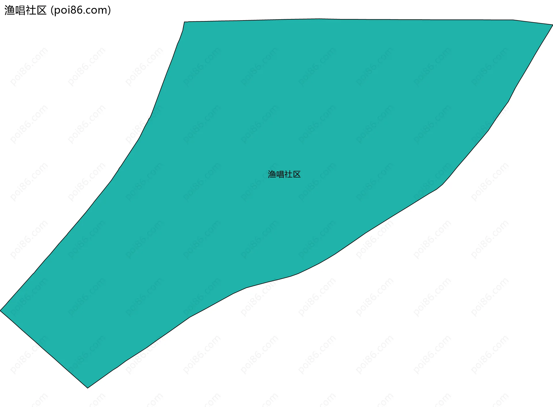渔唱社区边界地图