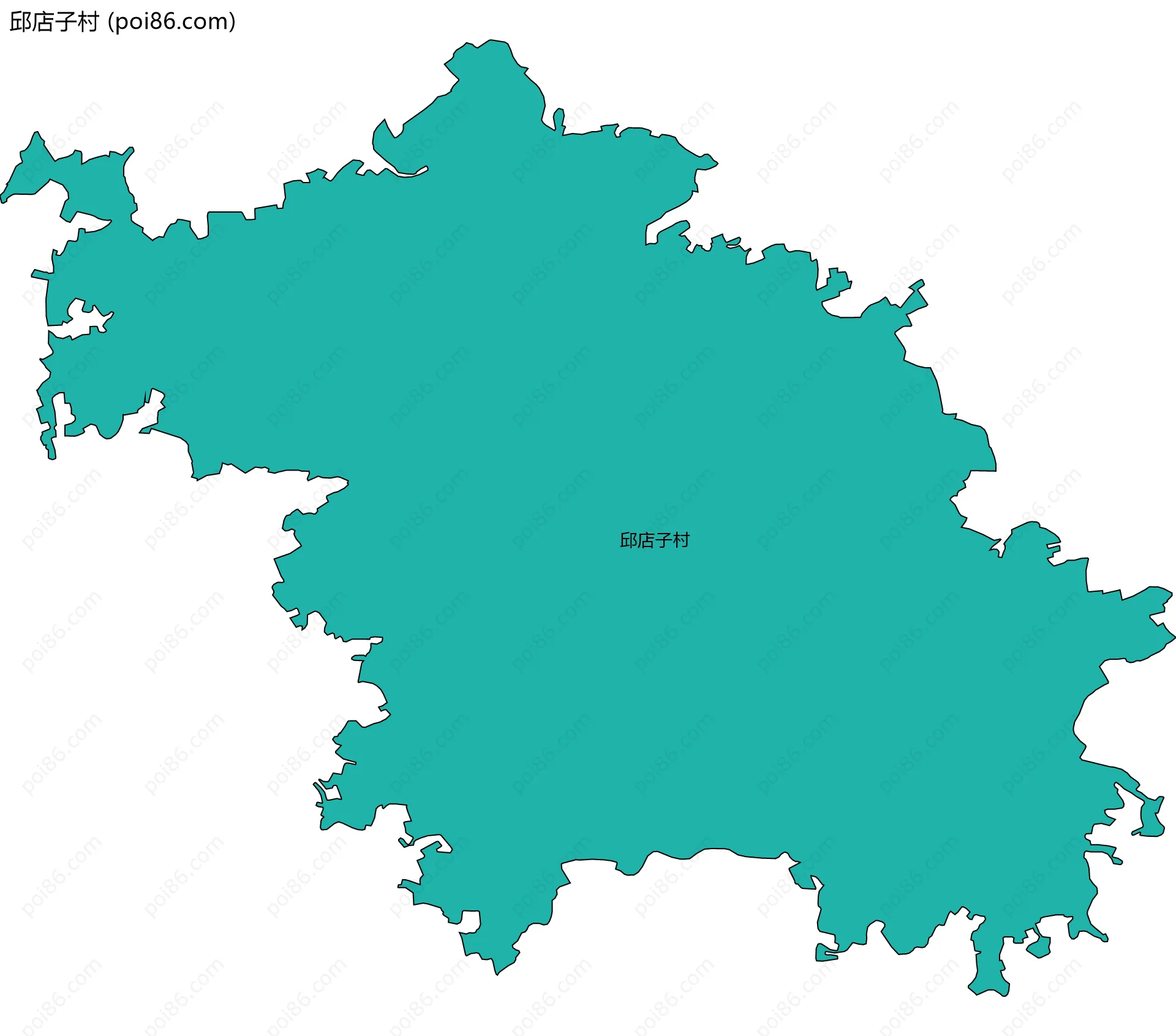 邱店子村边界地图