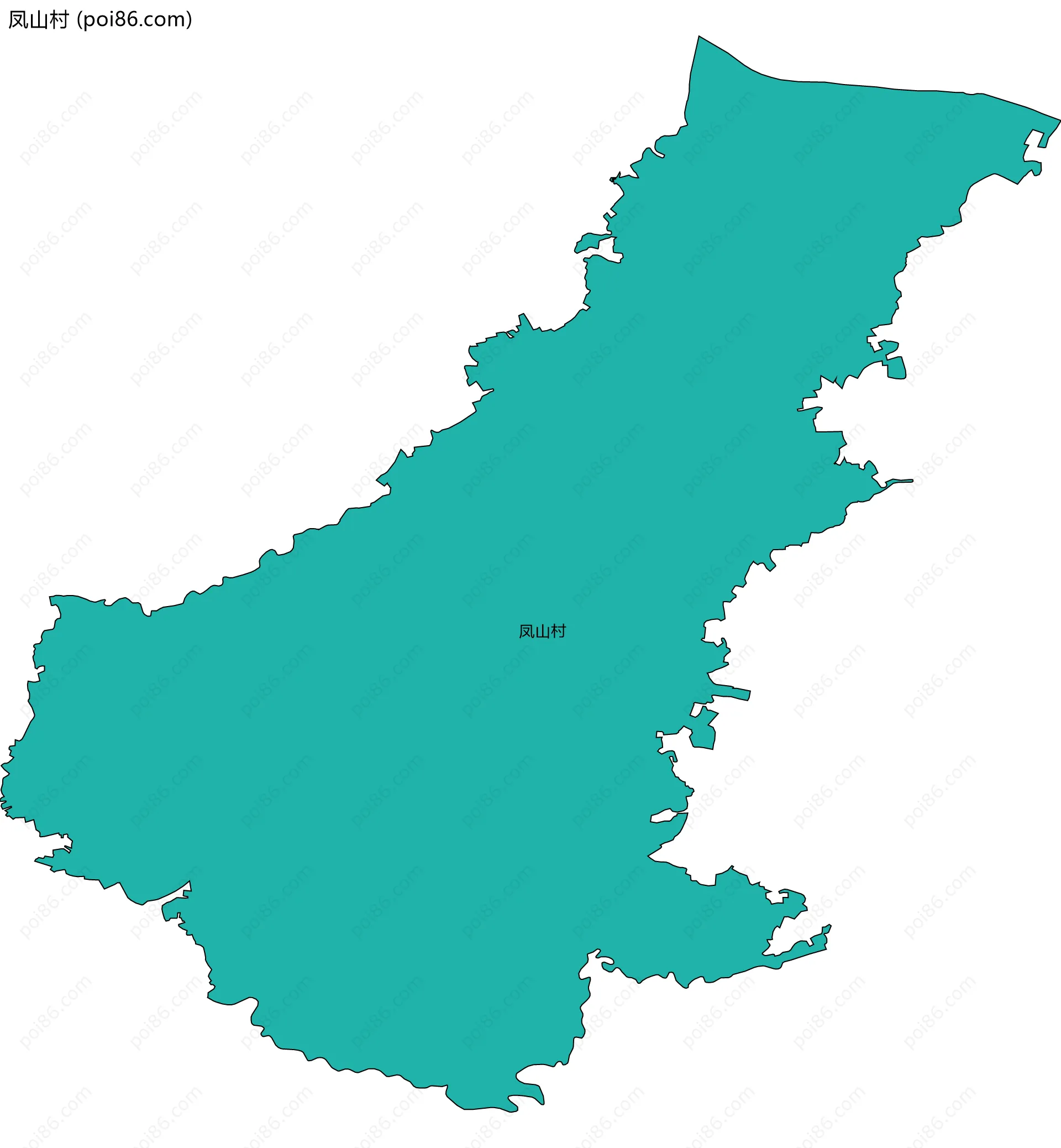 凤山村边界地图