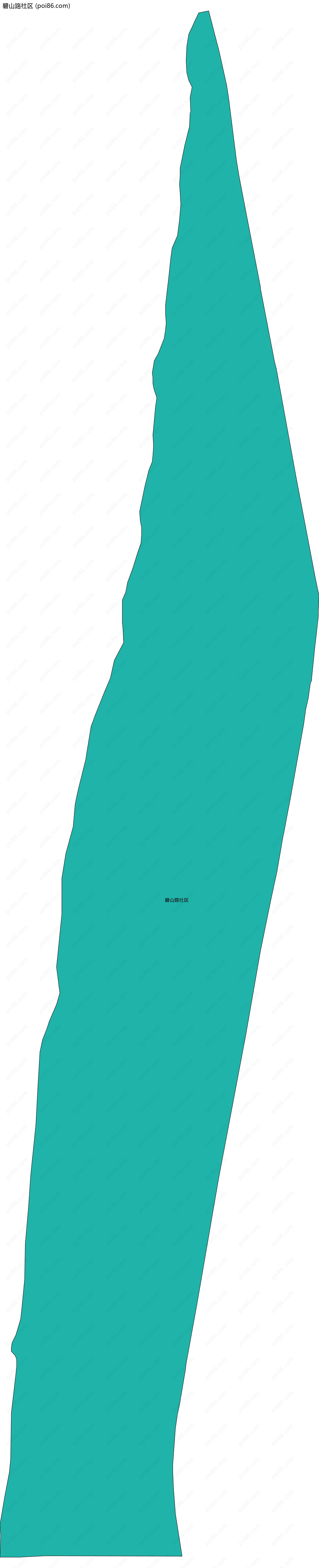 碧山路社区边界地图