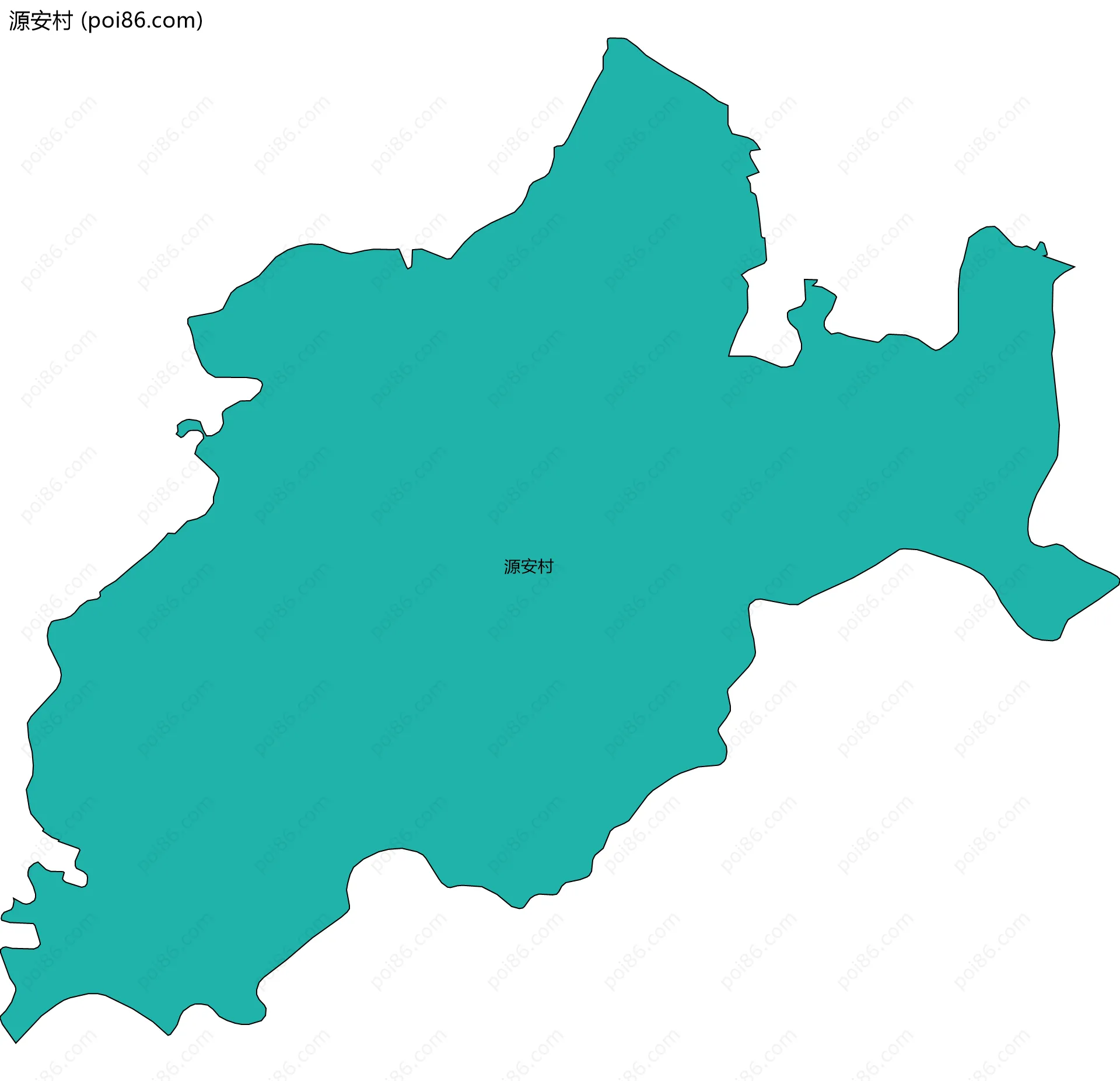 源安村边界地图