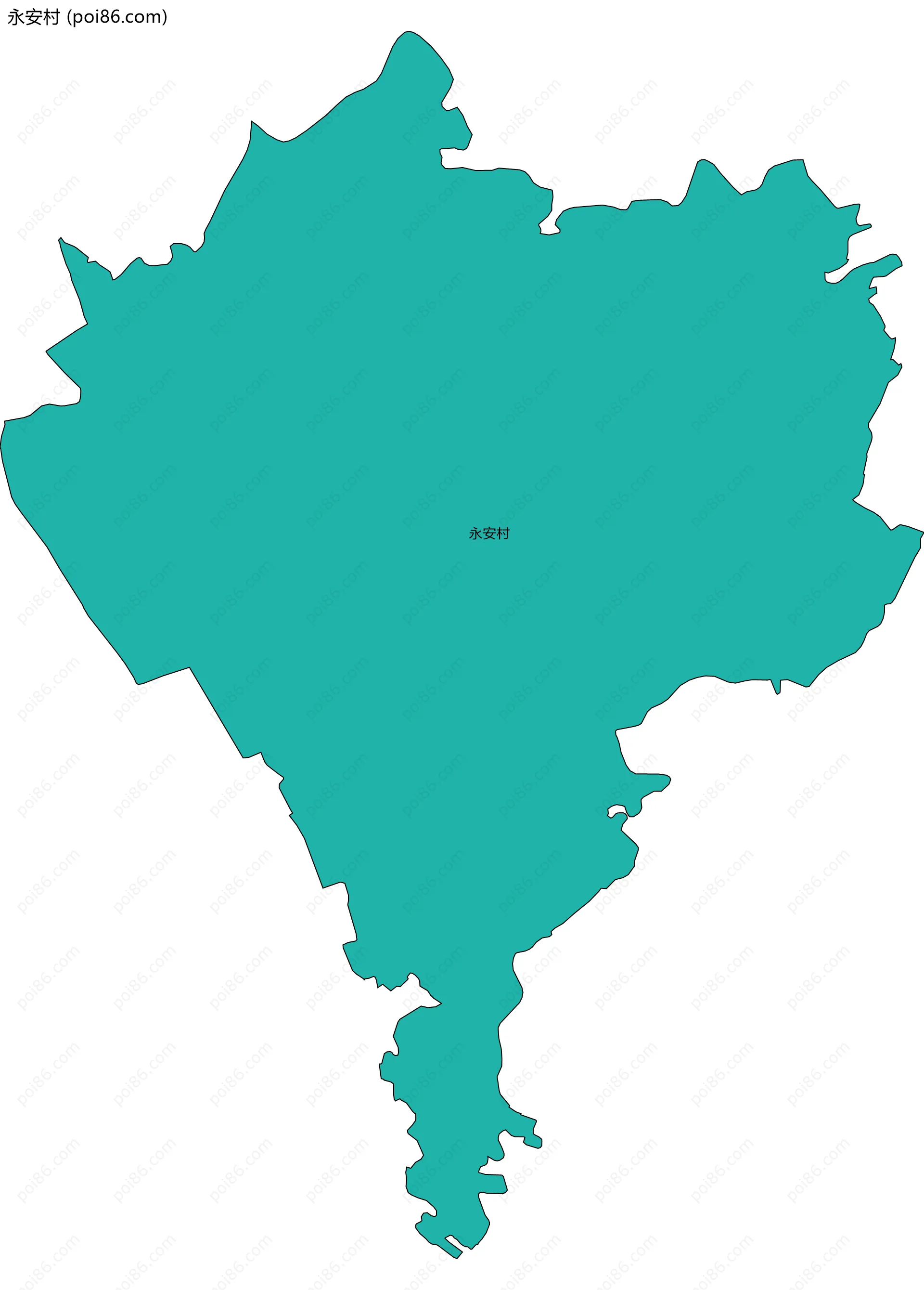 永安村边界地图