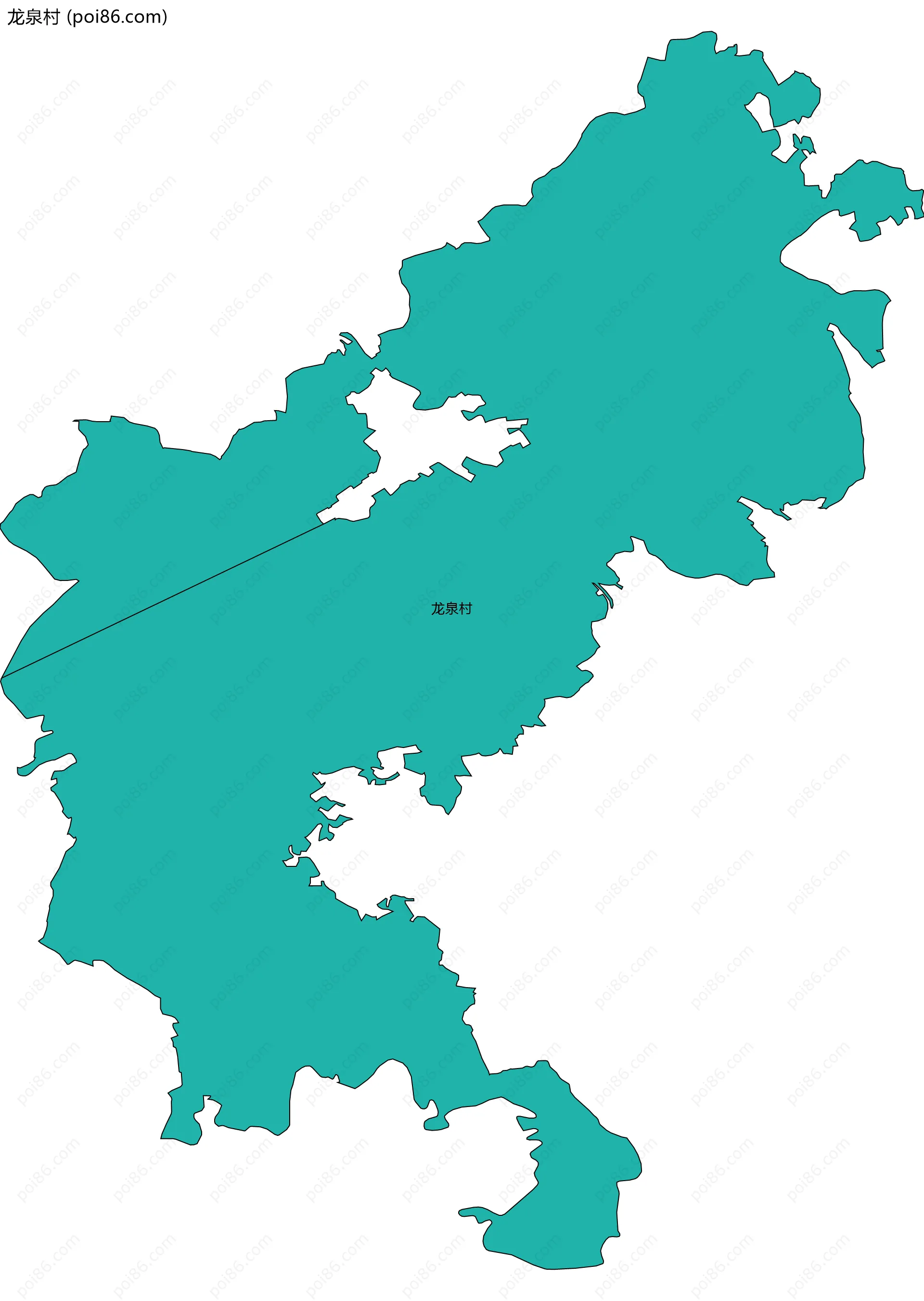 龙泉村边界地图