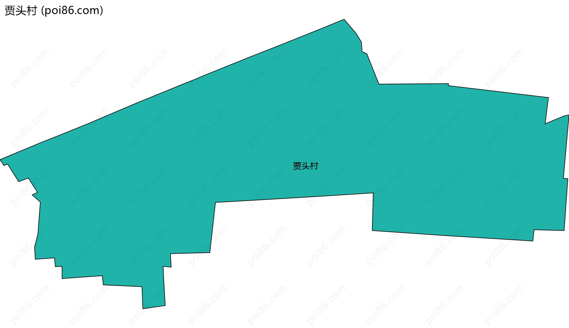 贾头村边界地图