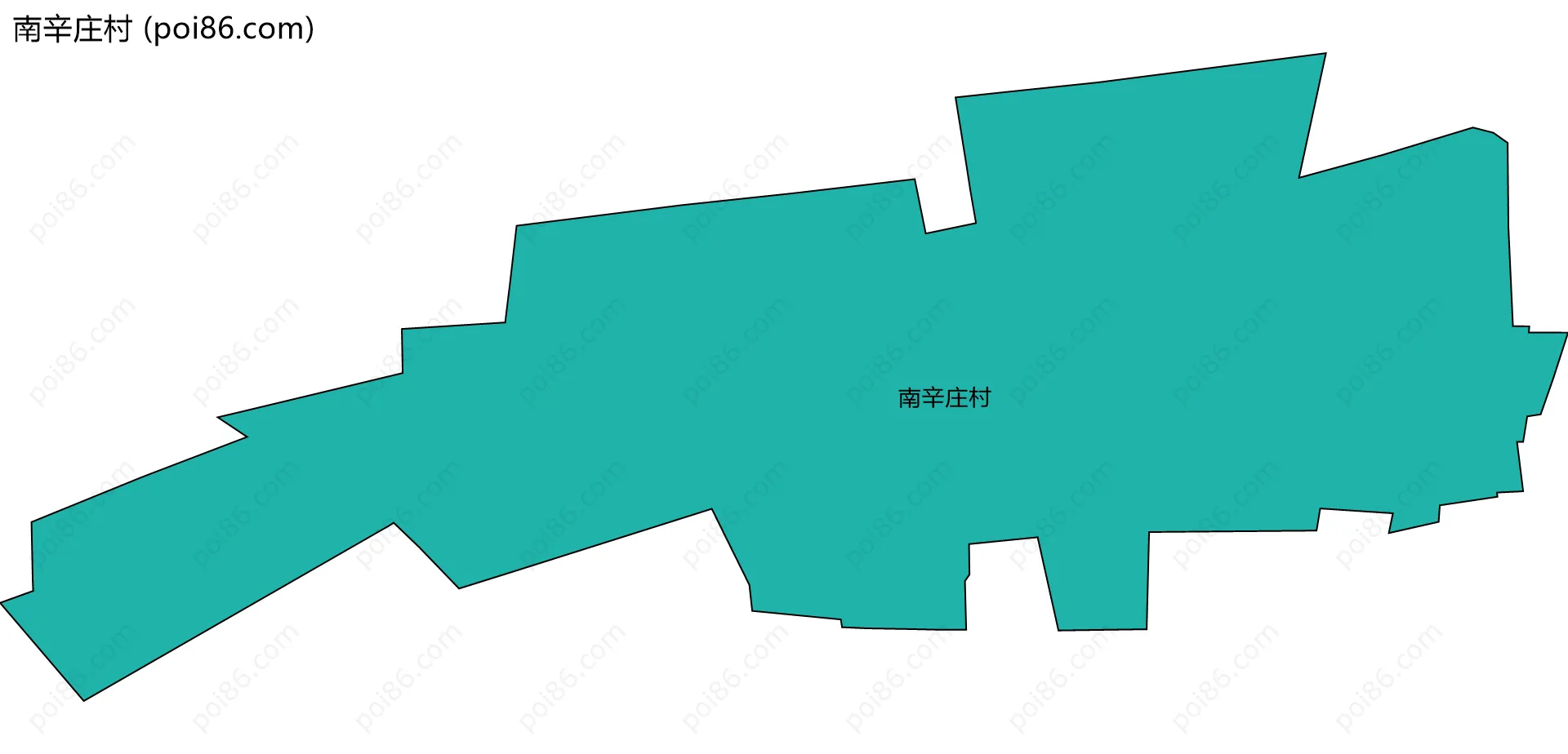 南辛庄村边界地图