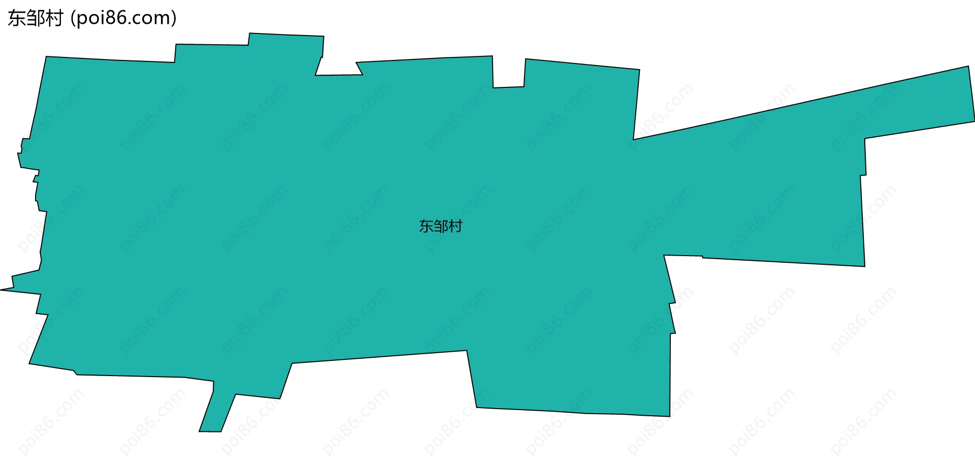东邹村边界地图