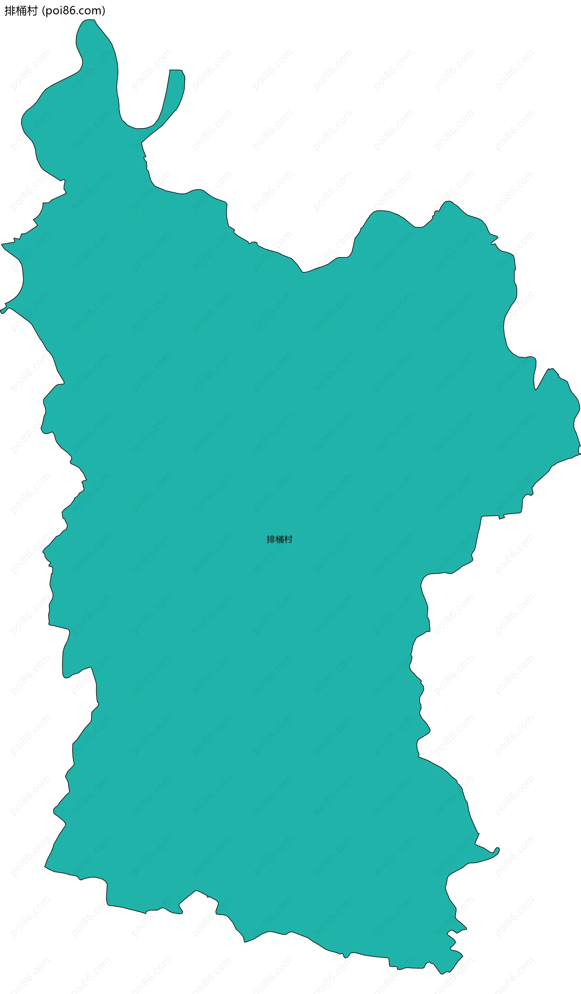 排桶村边界地图