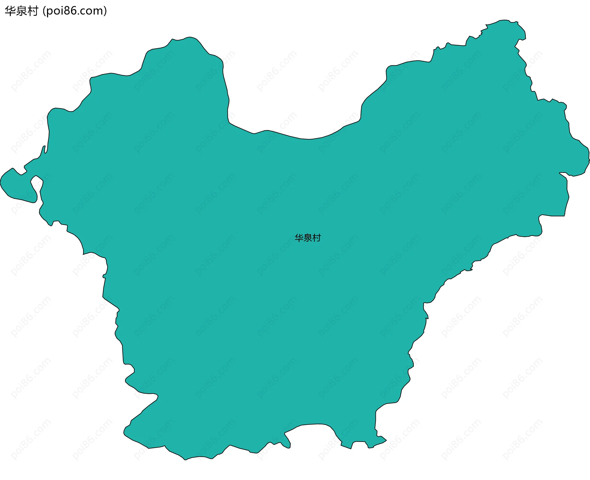 华泉村边界地图