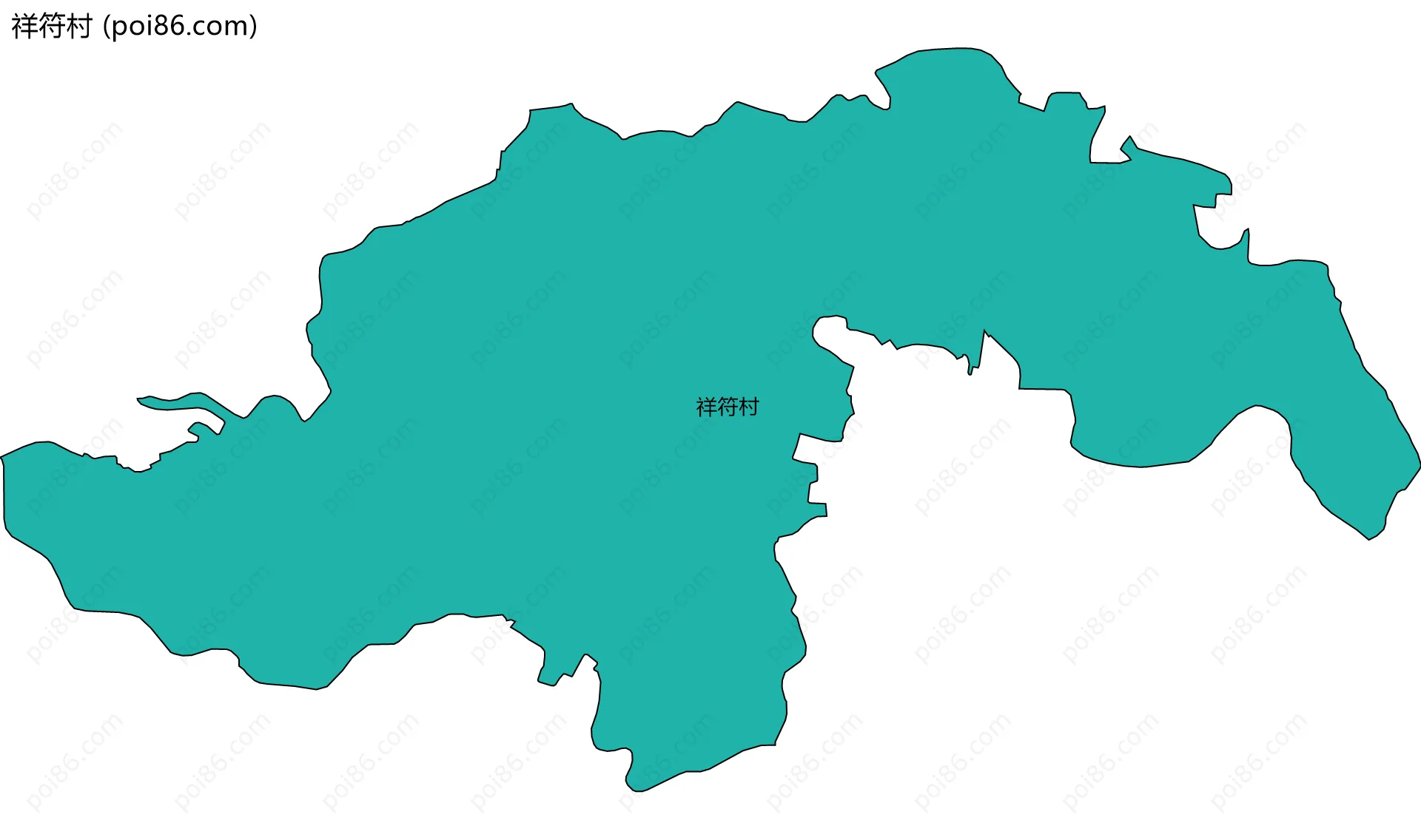 祥符村边界地图