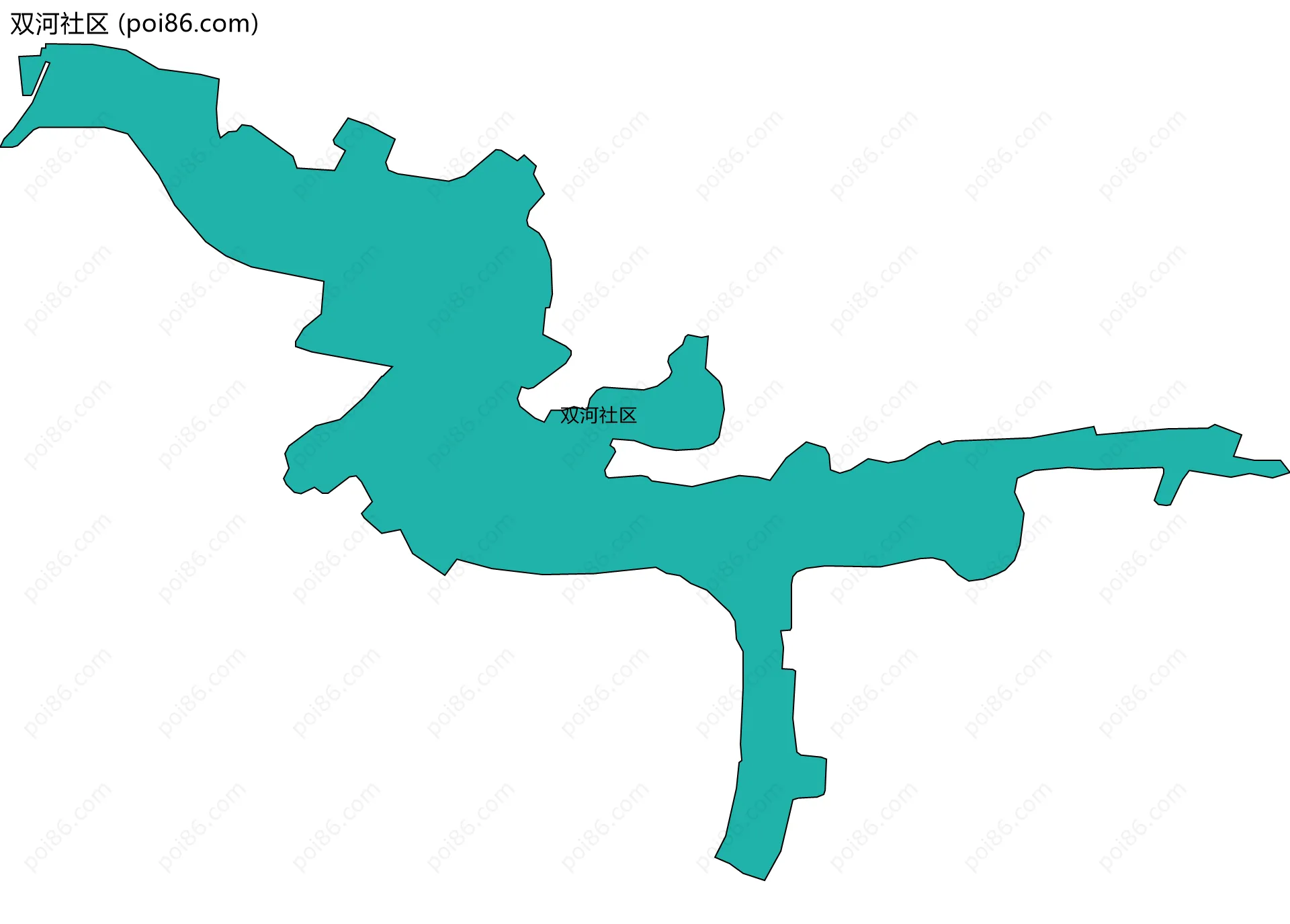 双河社区边界地图