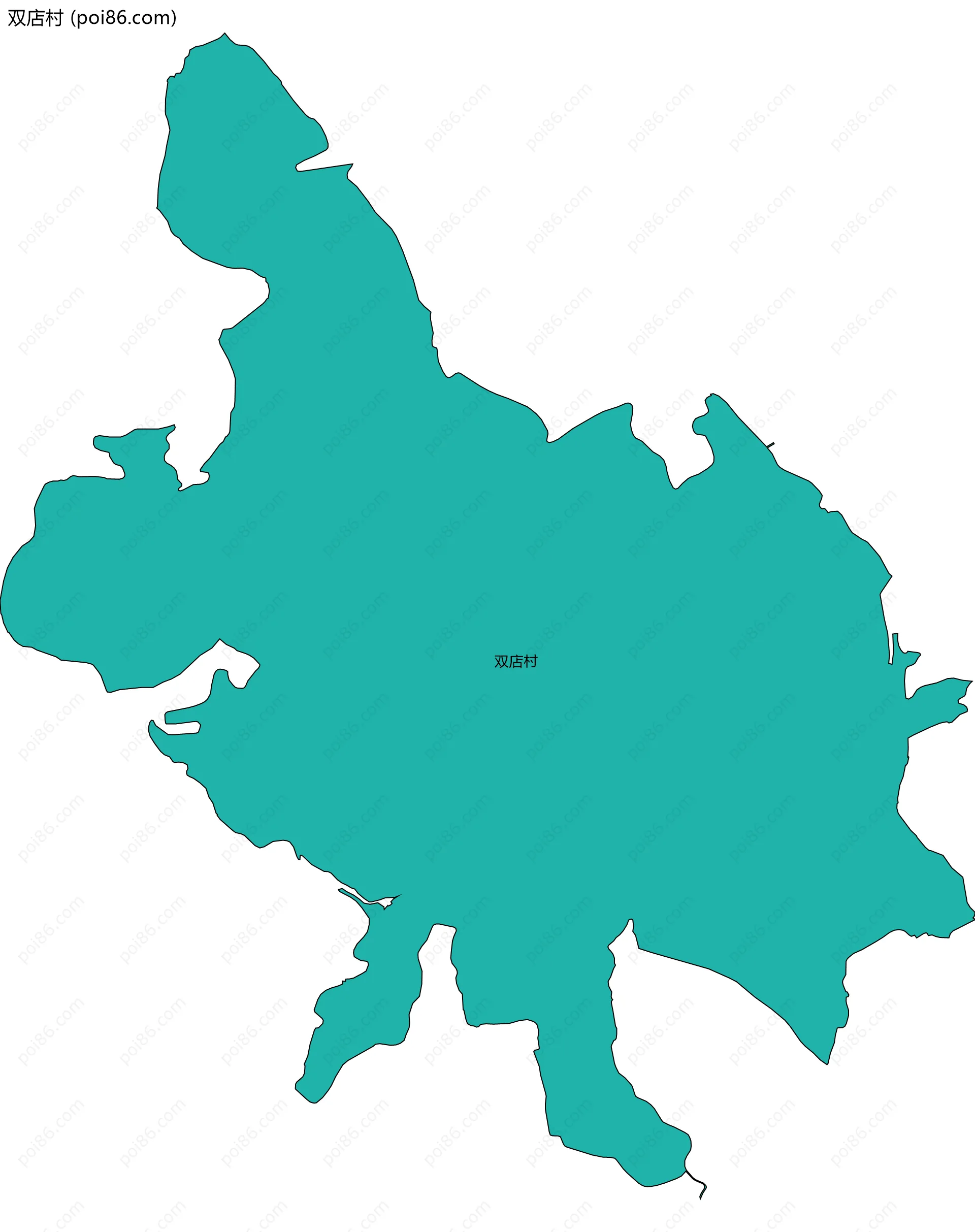 双店村边界地图