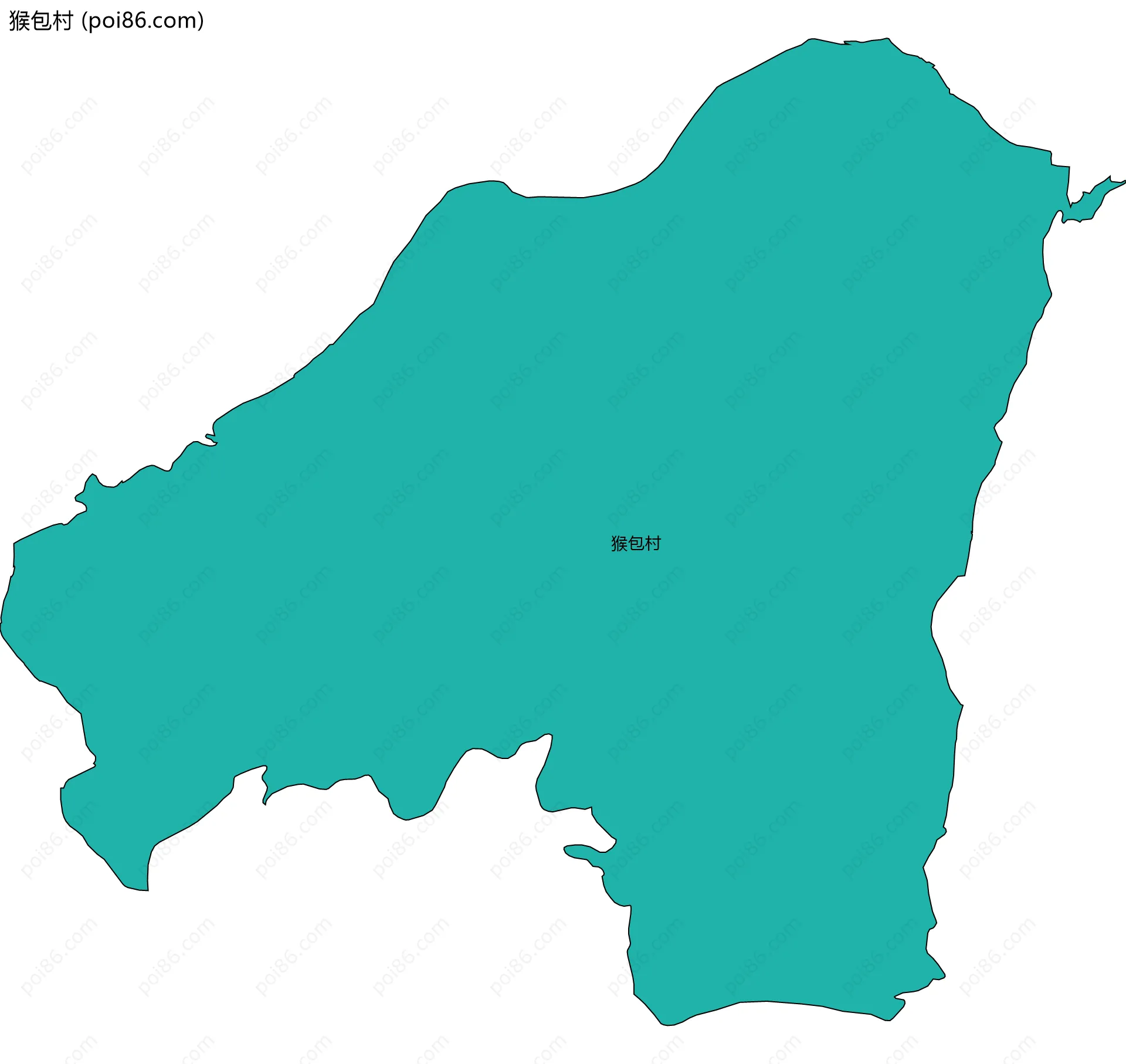 猴包村边界地图