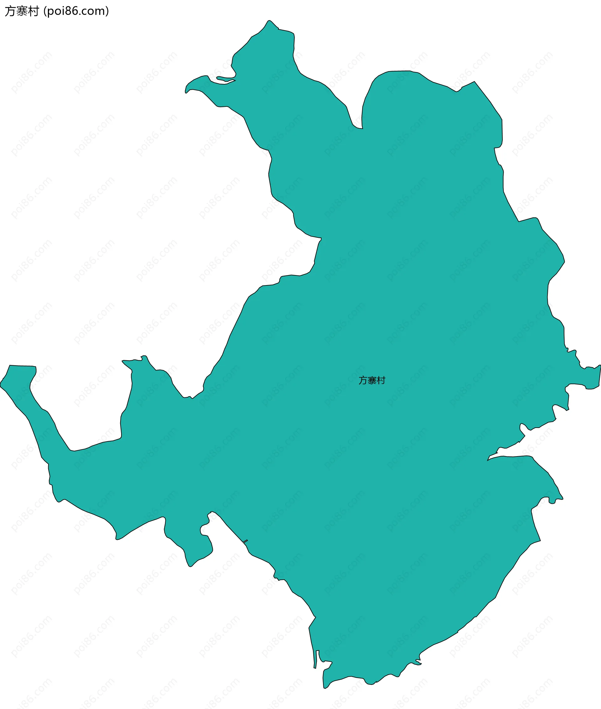 方寨村边界地图