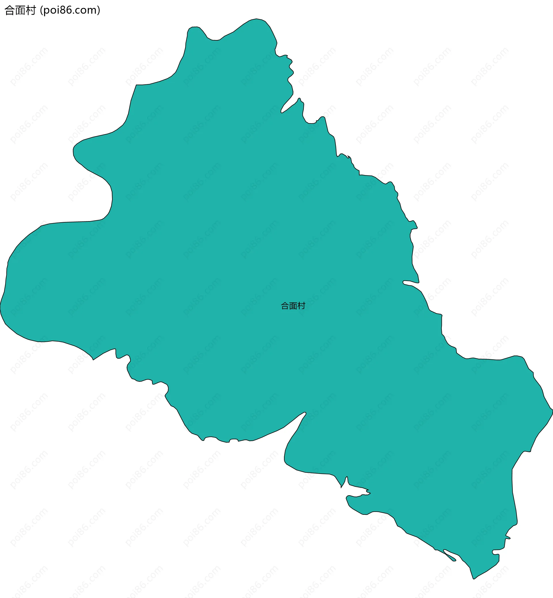 合面村边界地图