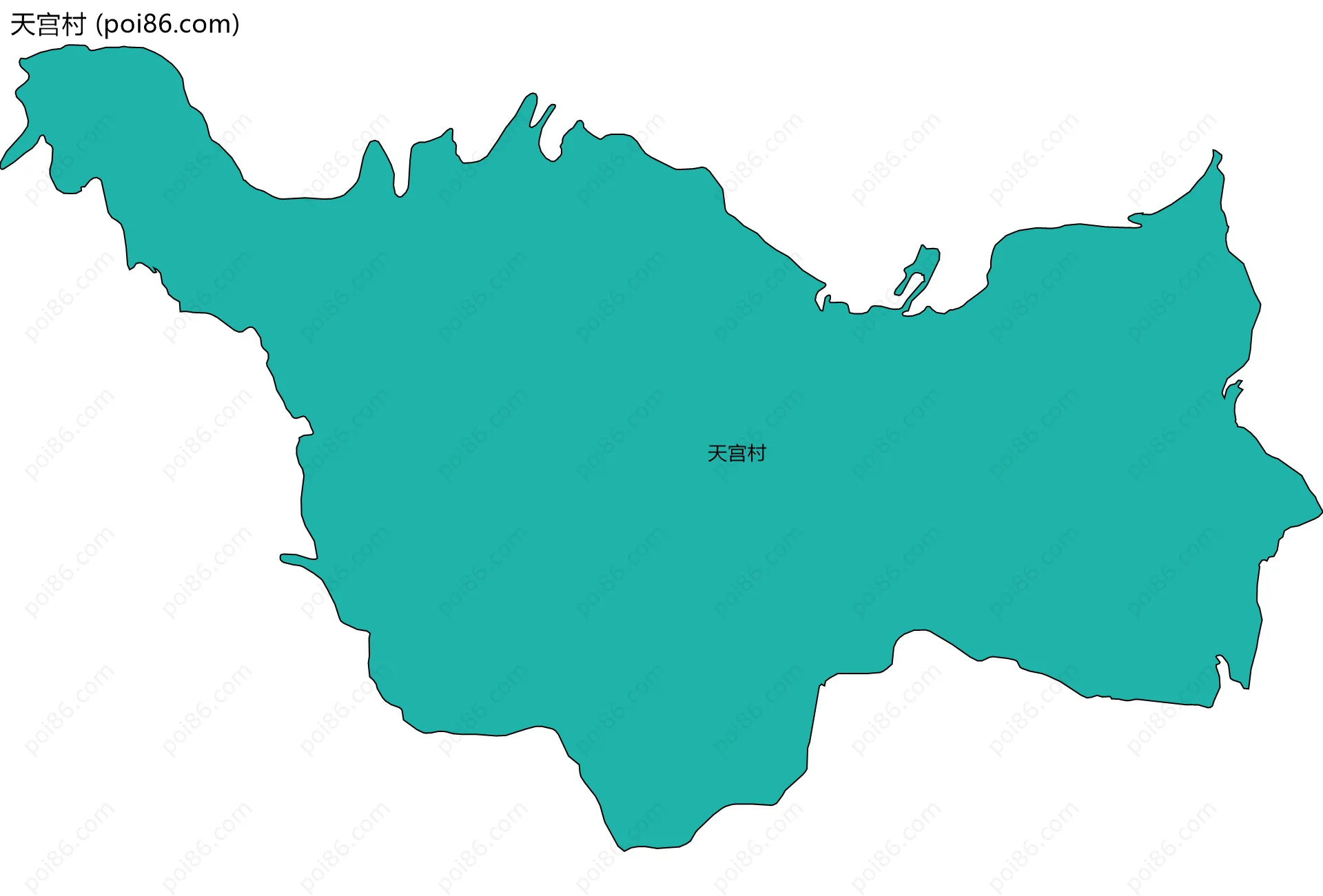 天宫村边界地图