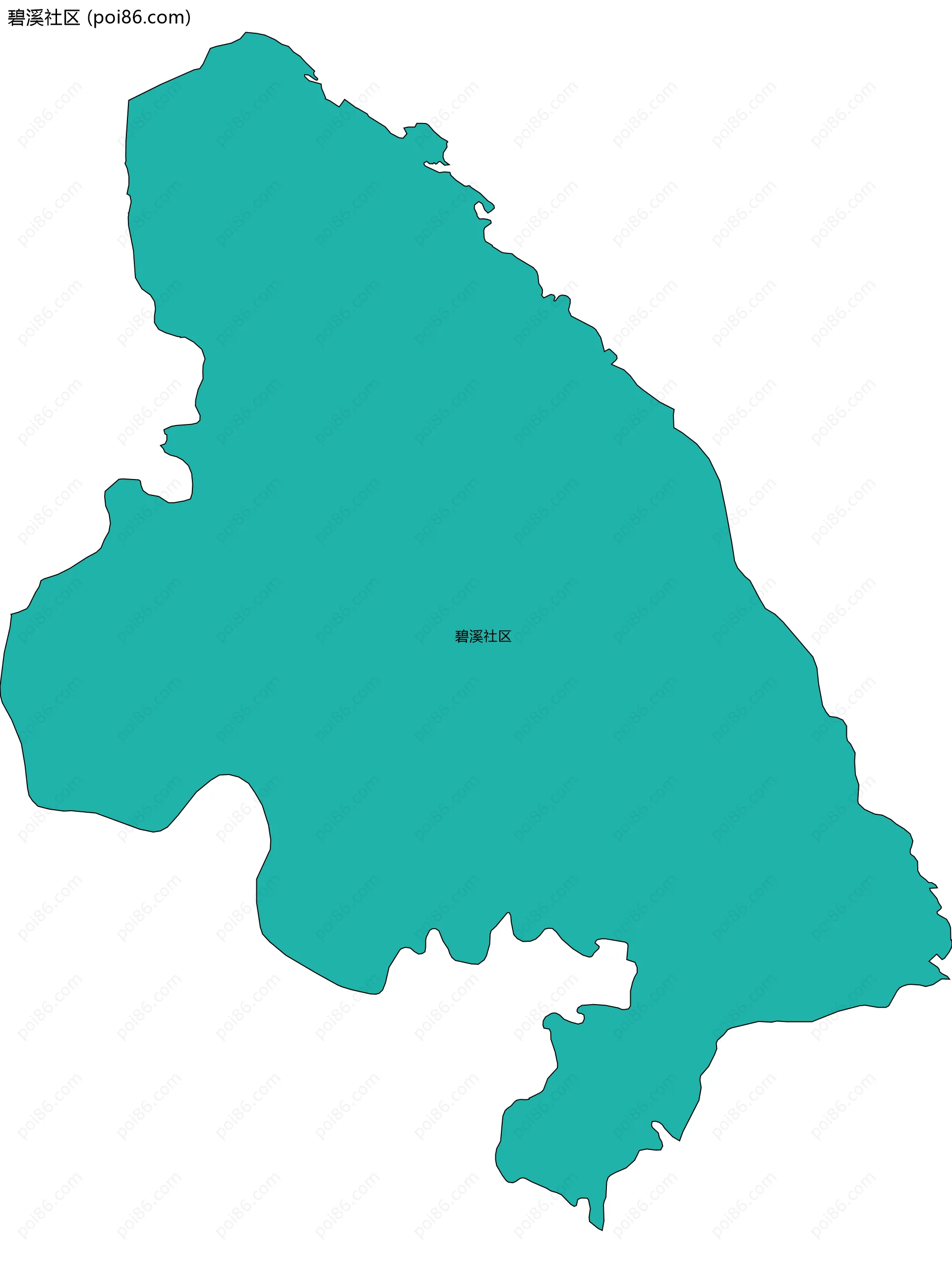 碧溪社区边界地图