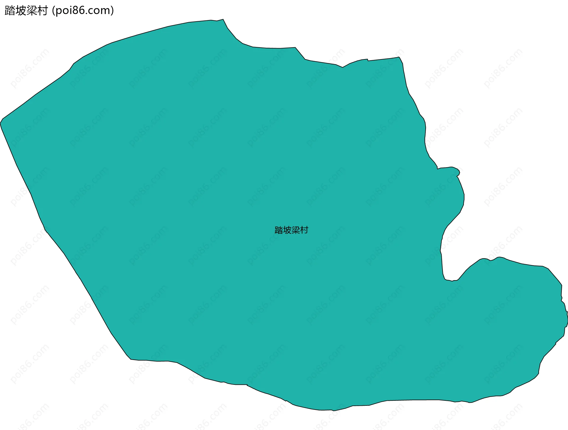 踏坡梁村边界地图