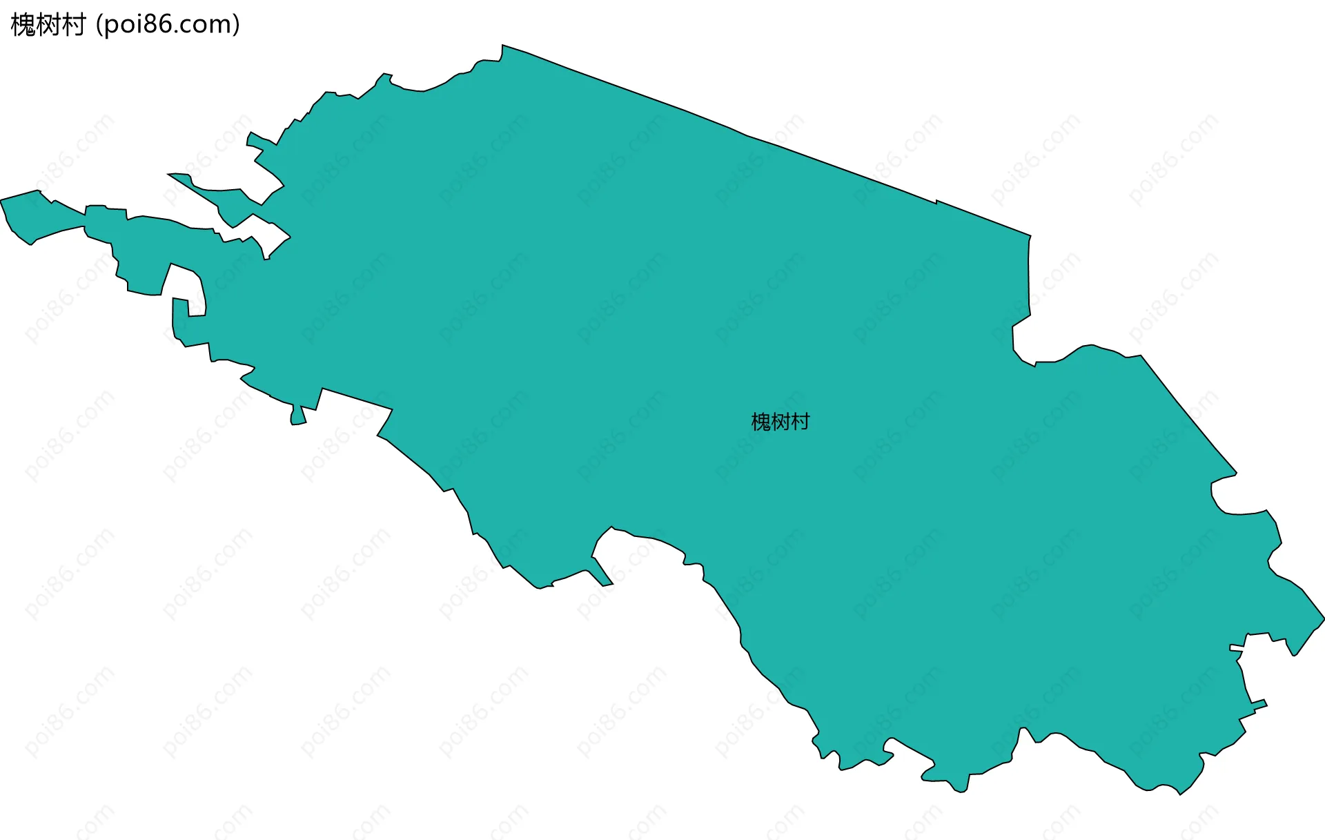 槐树村边界地图