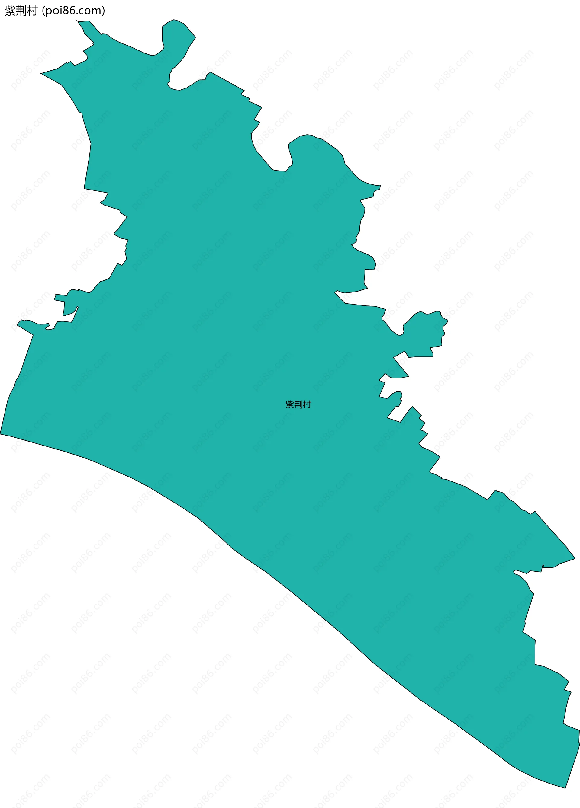 紫荆村边界地图